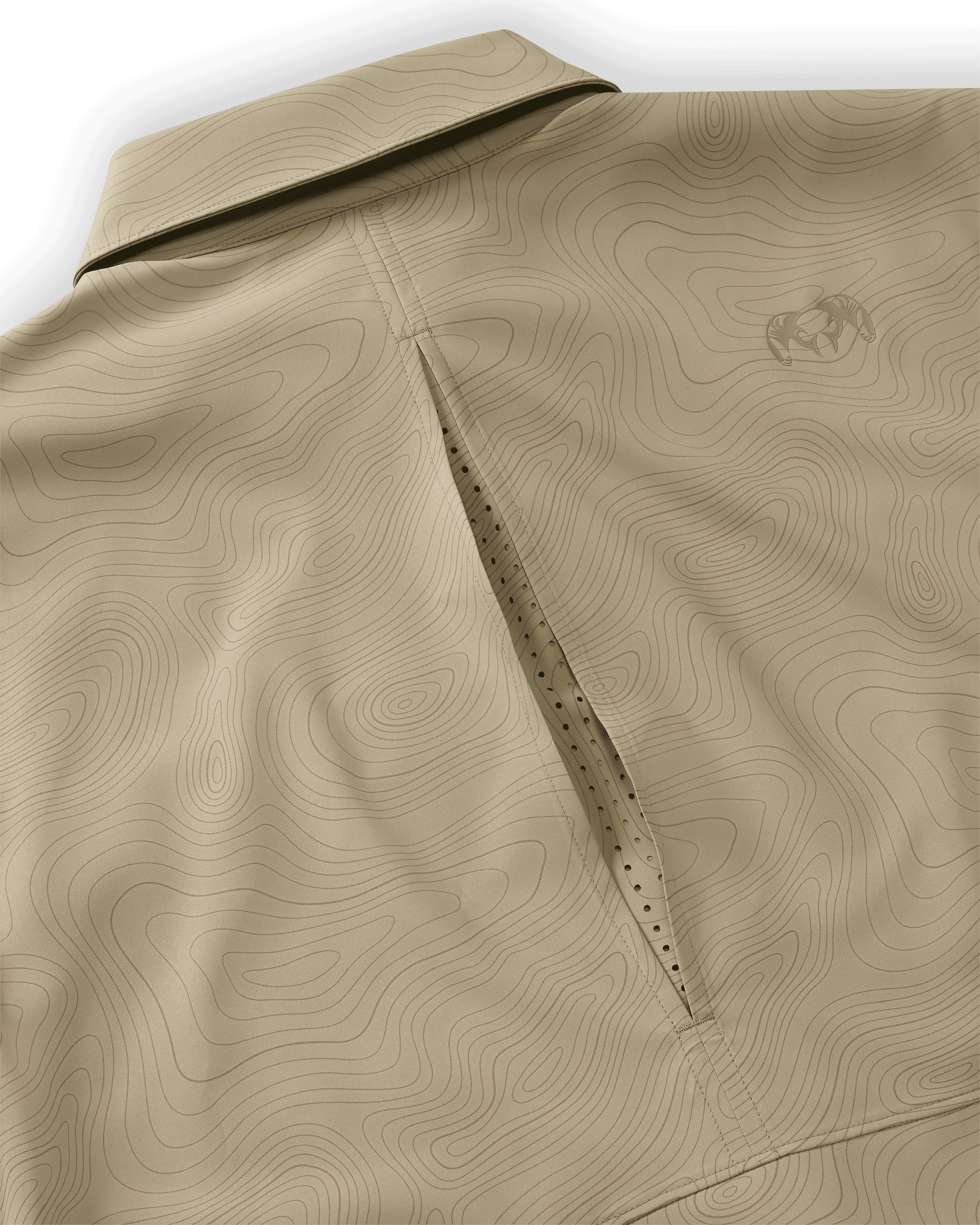 Mesa Vented SS Snap Shirt Topo | Bone Topo Print - Image 3