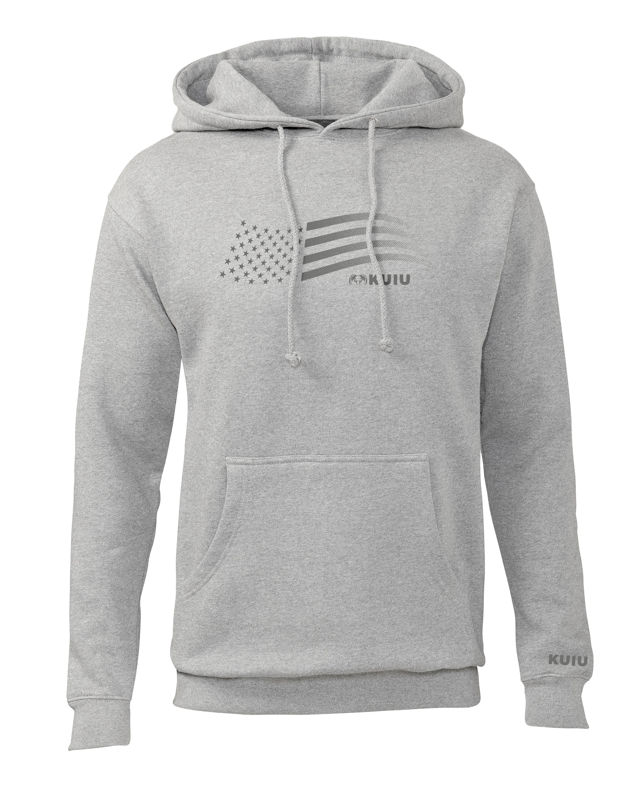 KUIU Flag Hoodie | Heather Grey
