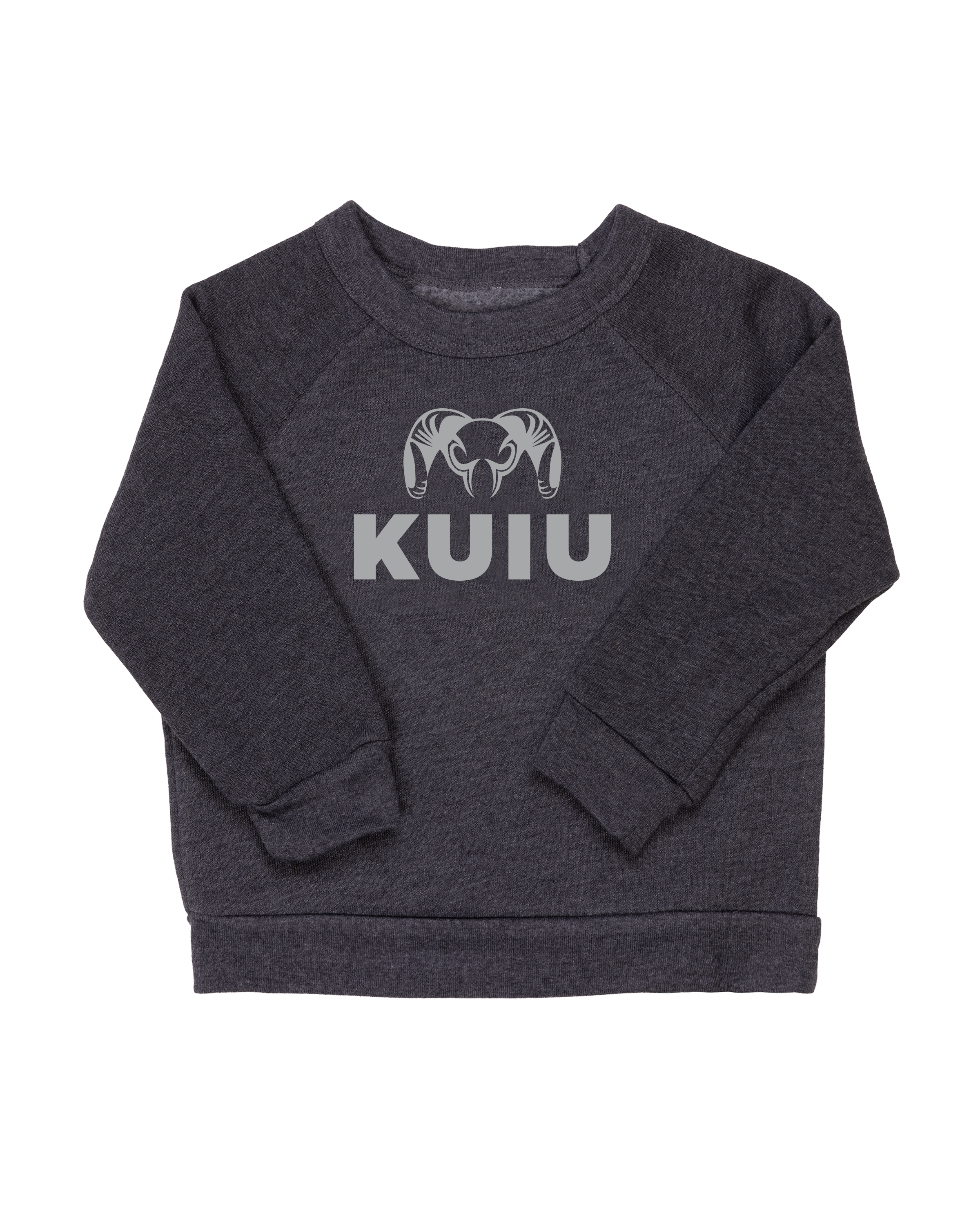 Toddler Stacked Logo Crewneck Sweatshirt | Light Grey