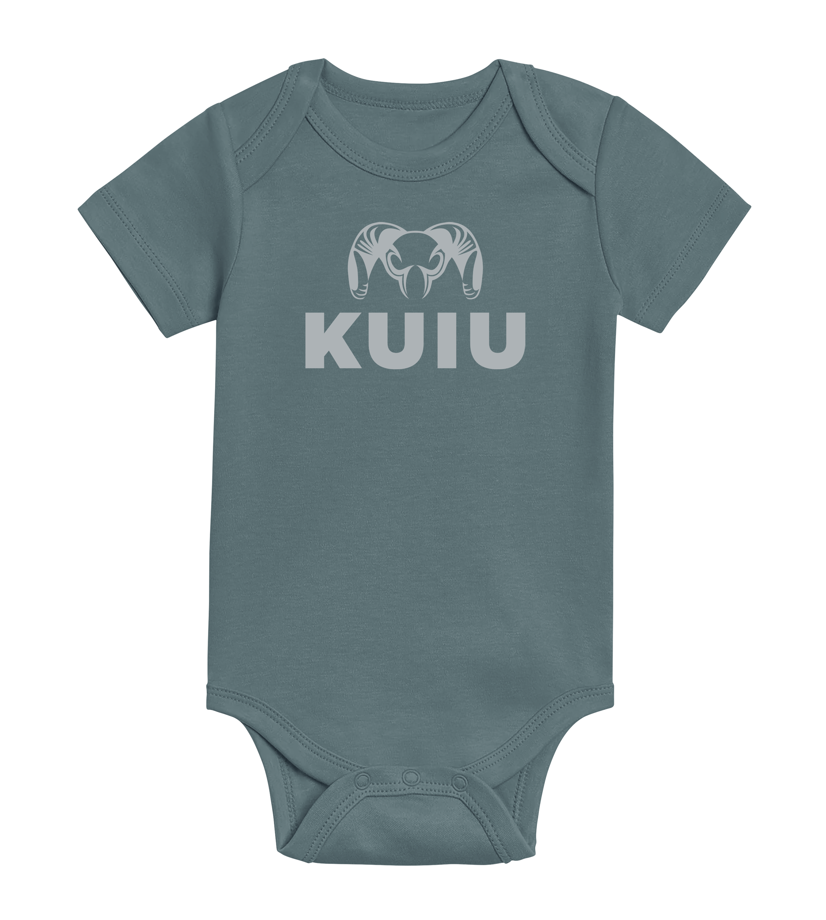 KUIU Stacked Logo Baby One-Piece | Harbor