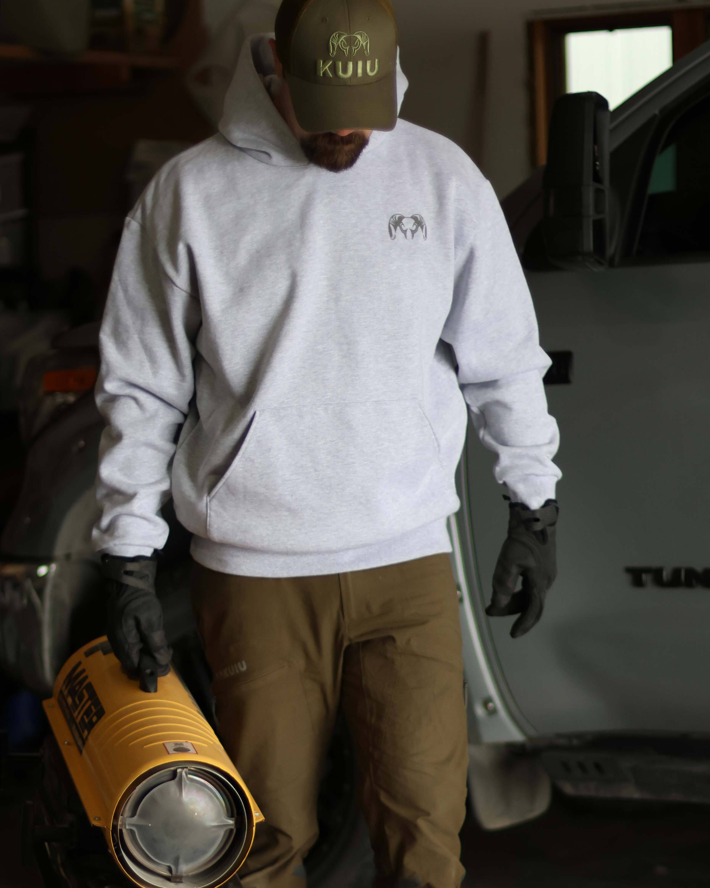Workgrade Heavyweight Hoodie | Brown - Image 6