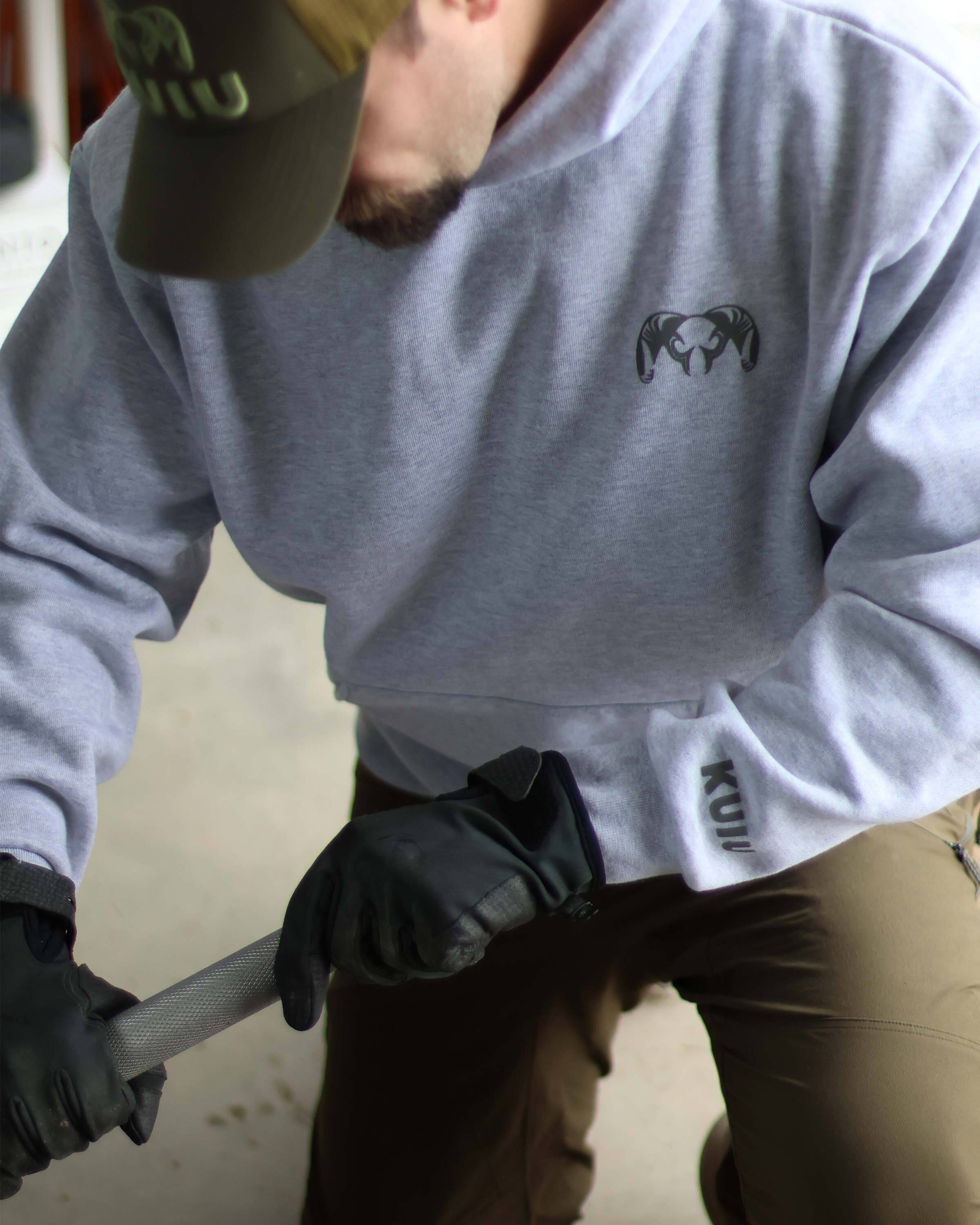 Workgrade Heavyweight Hoodie | Brown - Image 5