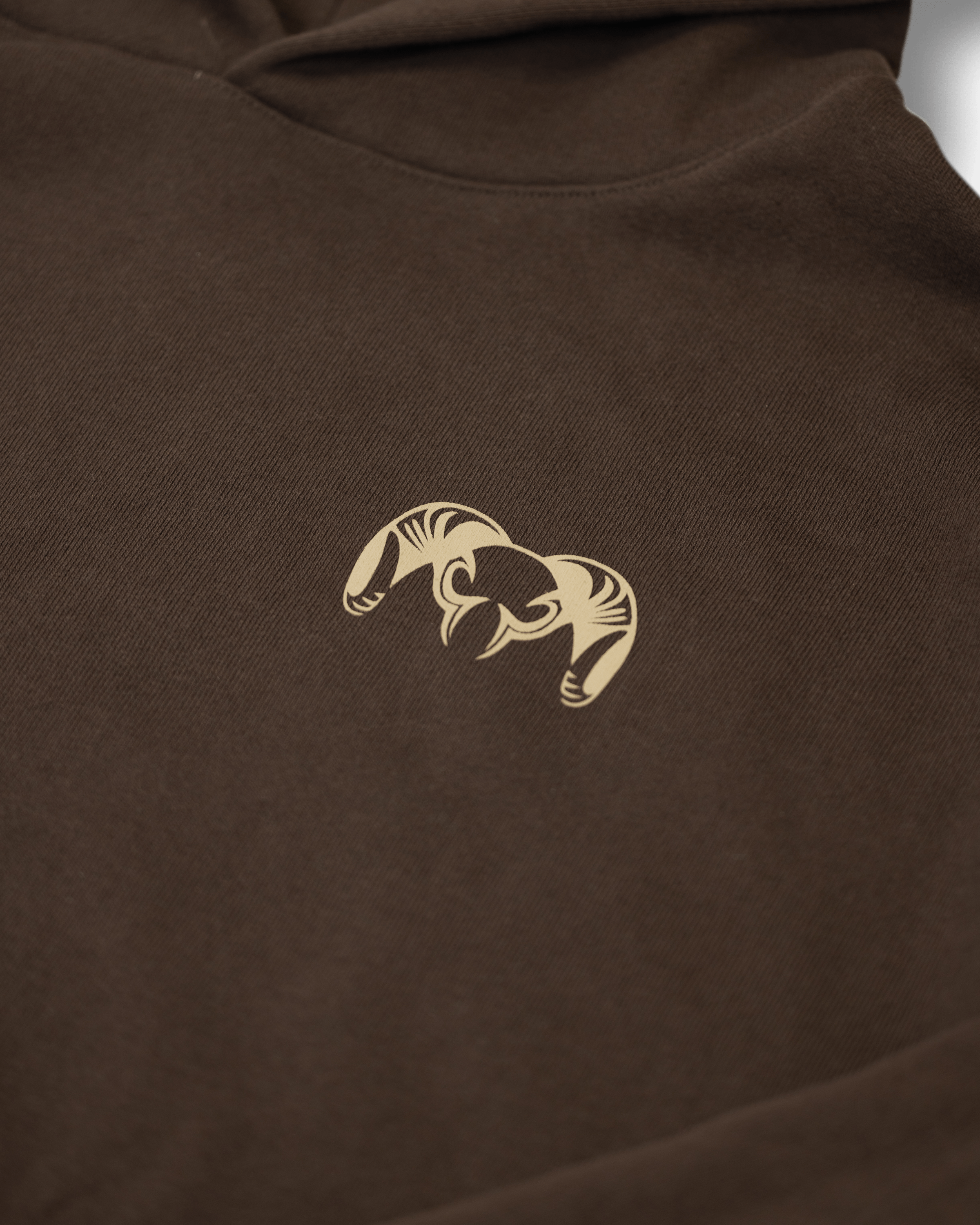 Alternative view of Workgrade Heavyweight Hoodie | Brown
