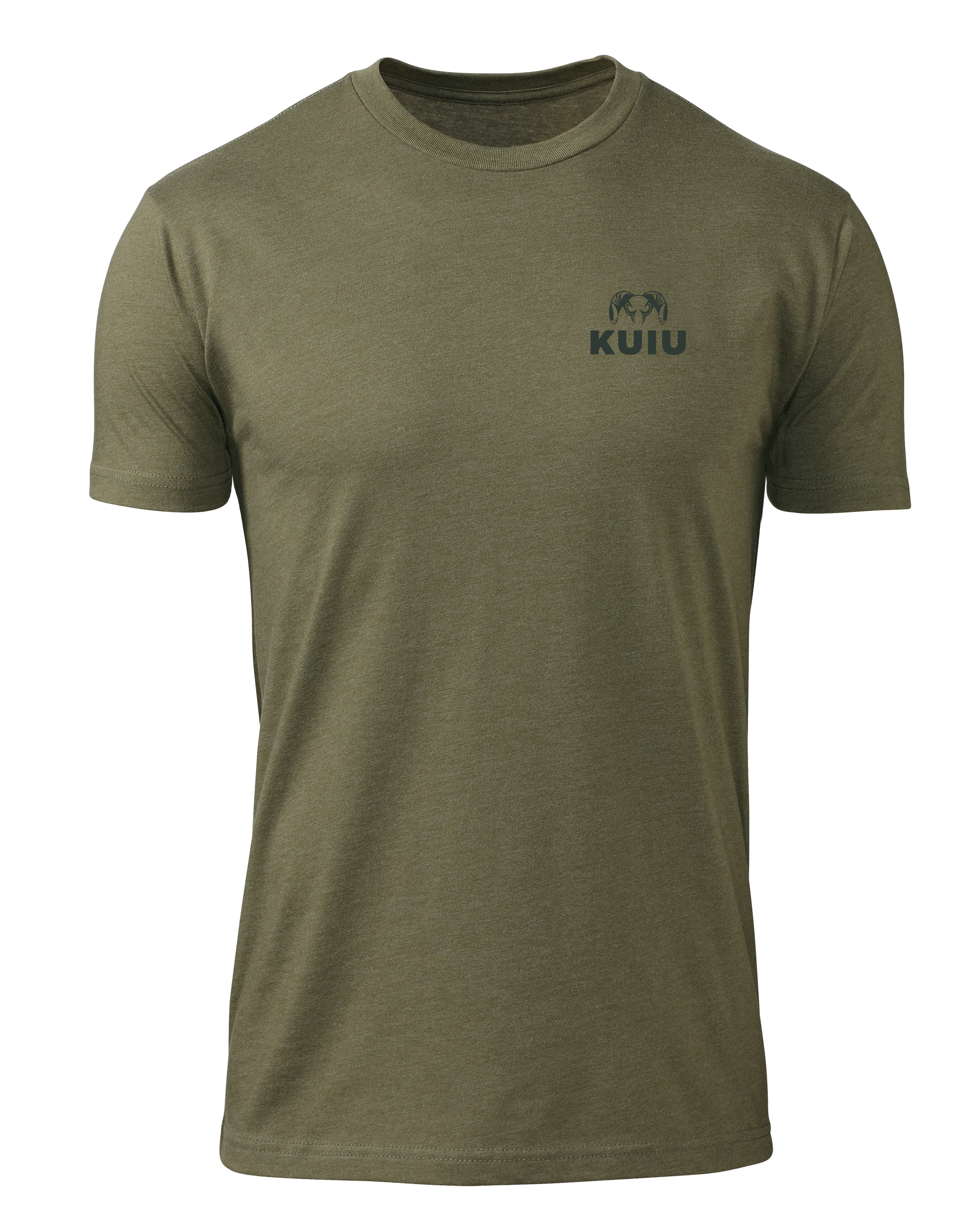 Alternative view of KUIU Here to Hunt Back Logo T-Shirt | Military Green