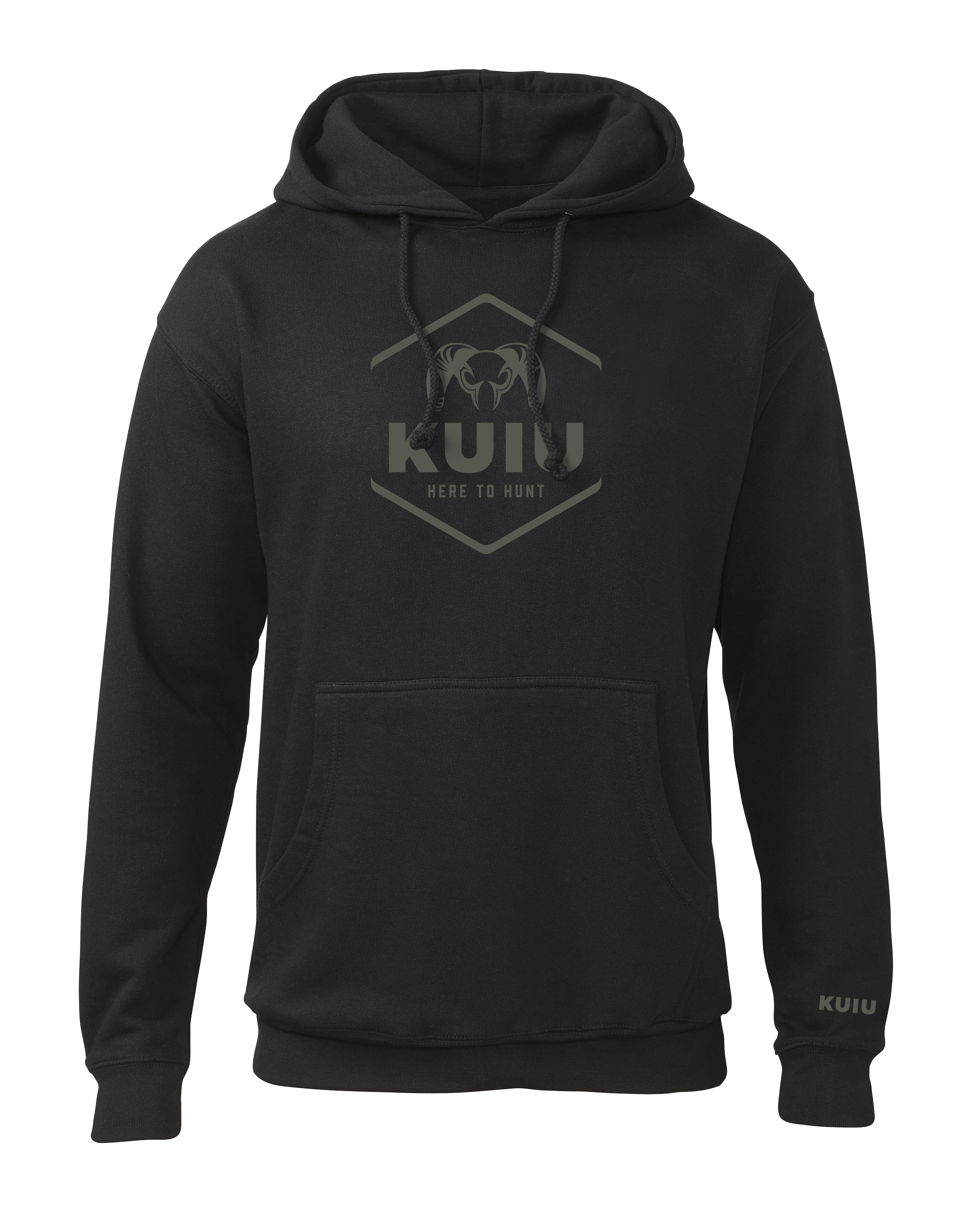 KUIU Stacked Here to Hunt Hoodie | Black