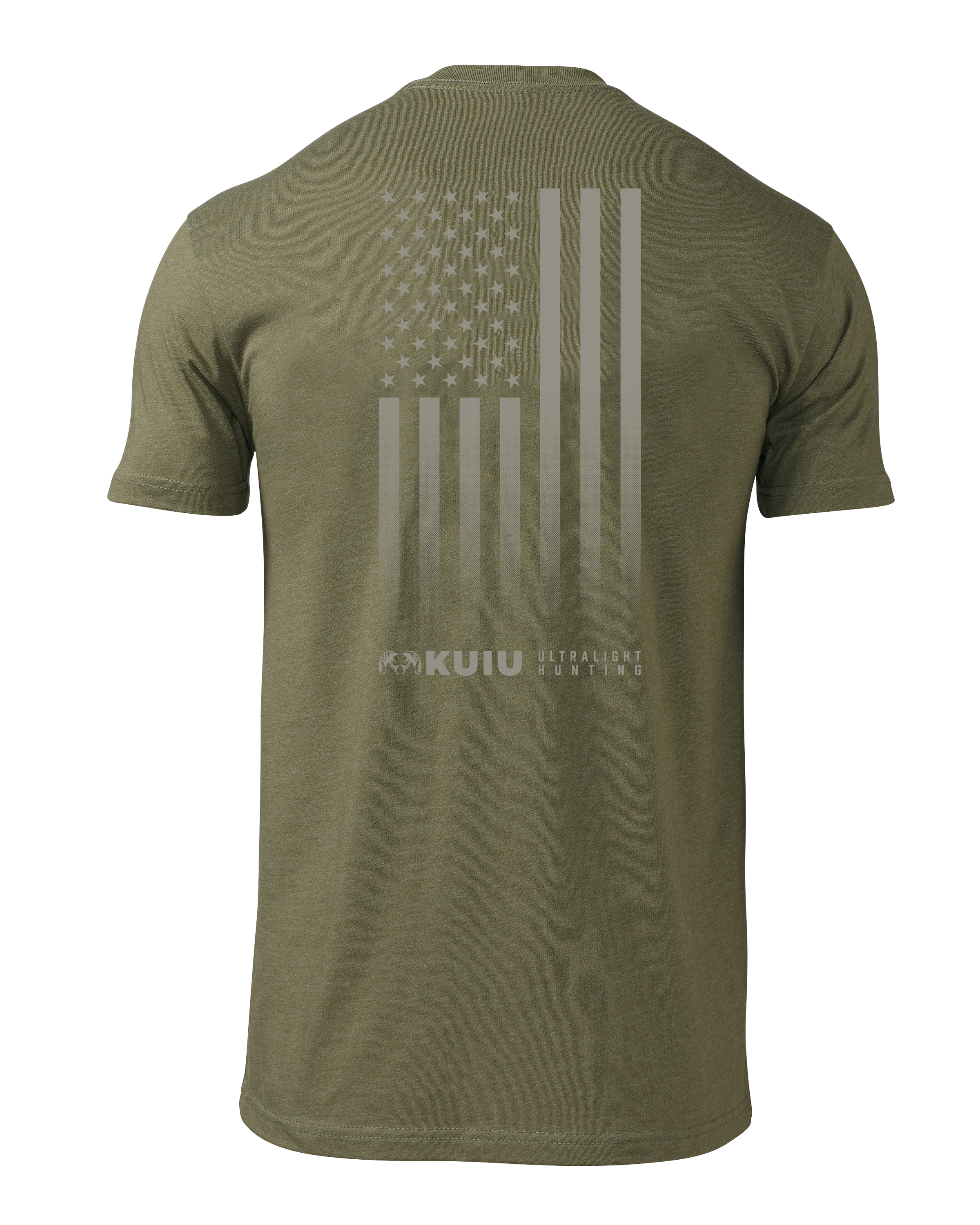 KUIU Vertical Flag Logo T-Shirt | Military Green