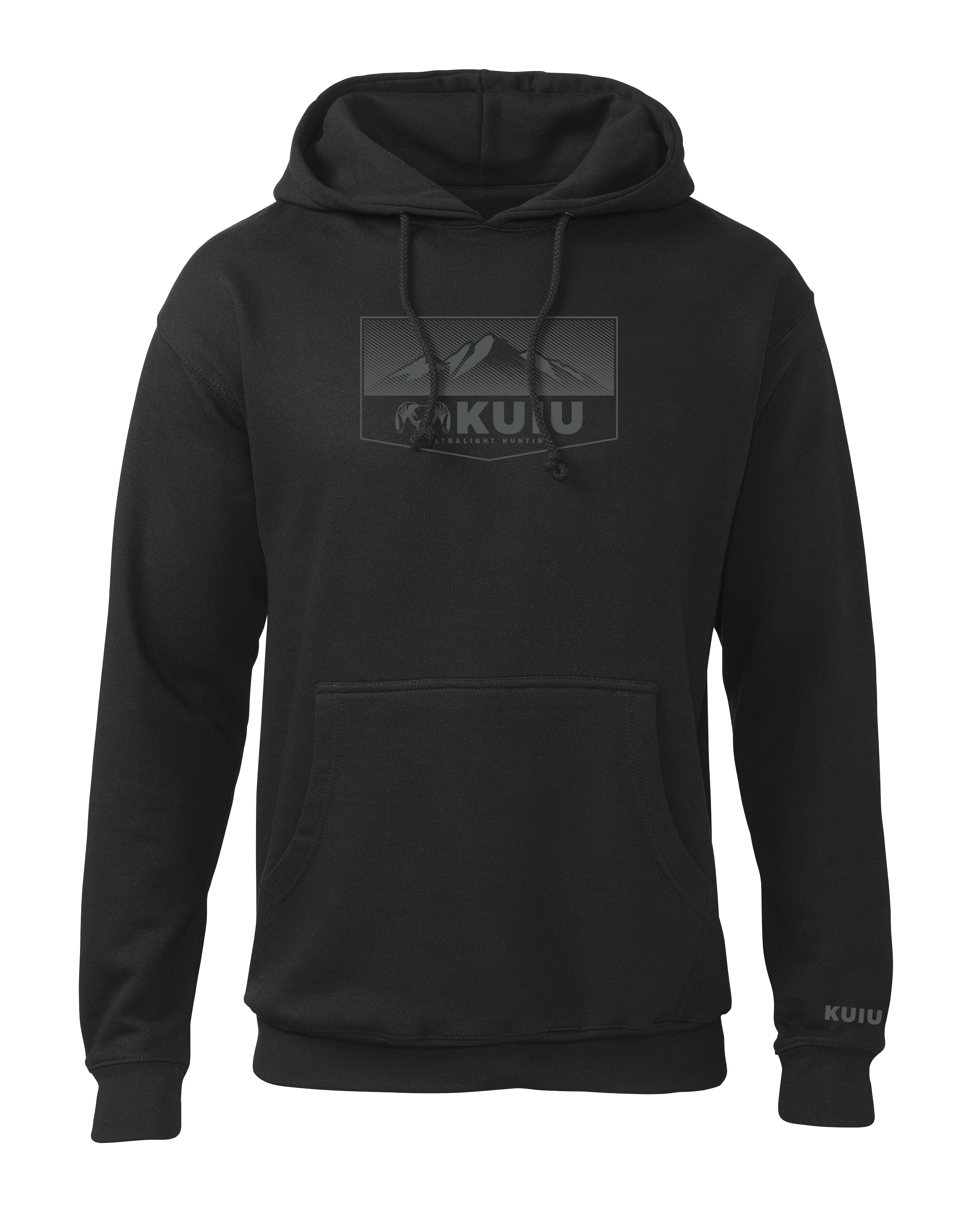KUIU Ultralight Mountain Logo Hoodie | Black