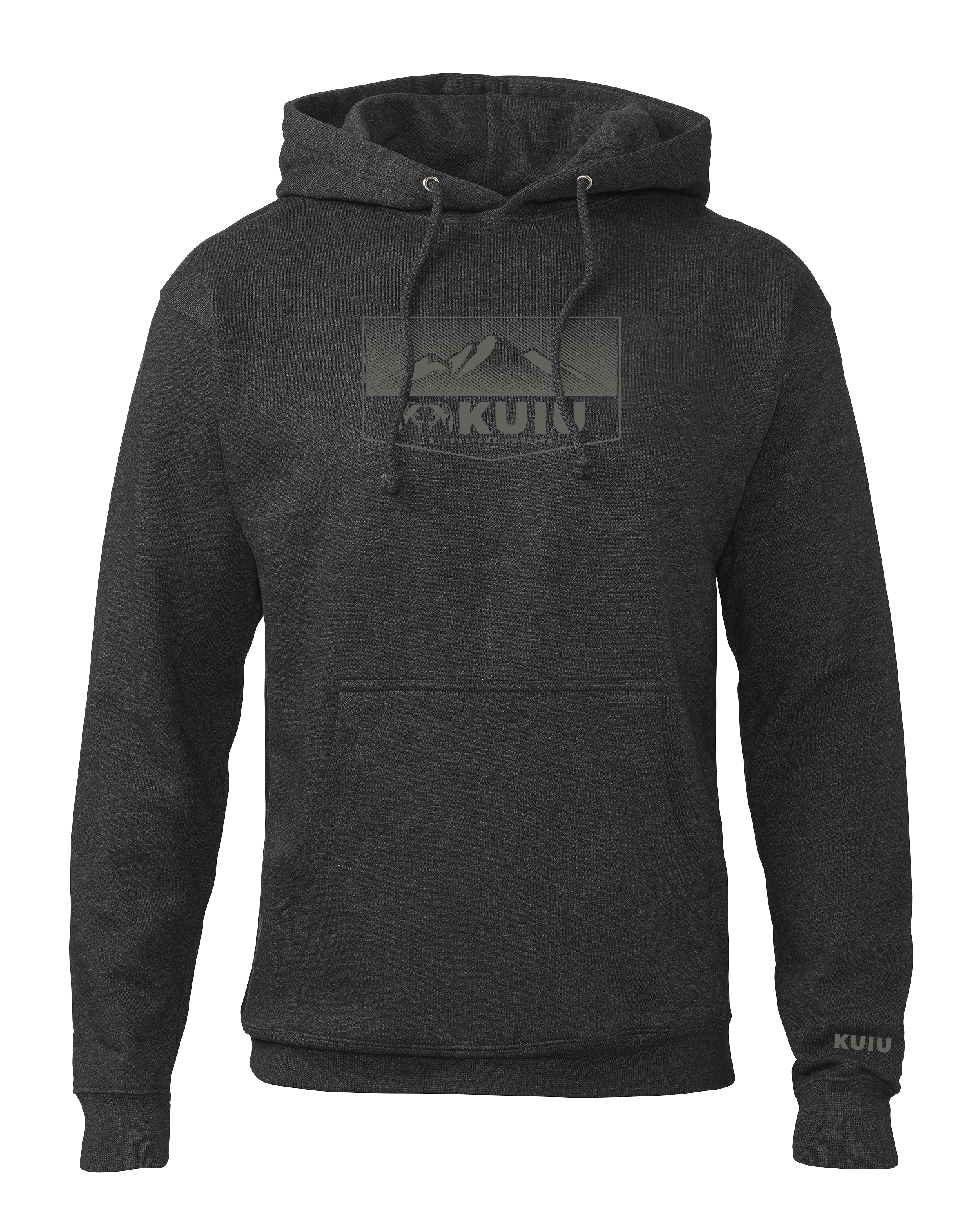 KUIU Ultralight Mountain Logo Hoodie | Charcoal