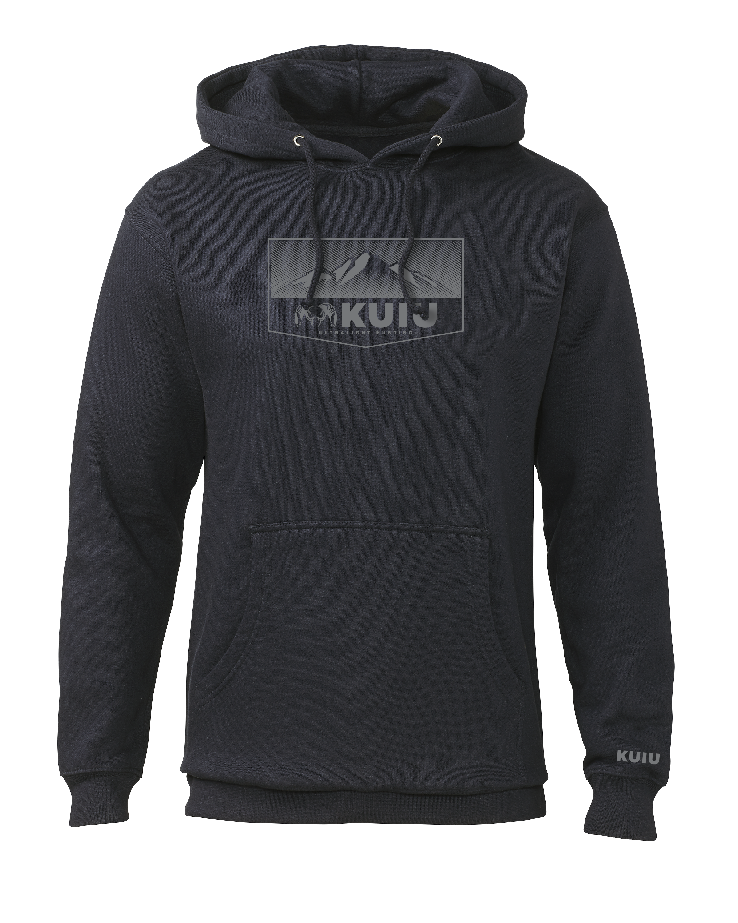 KUIU Ultralight Mountain Logo Hoodie | Navy