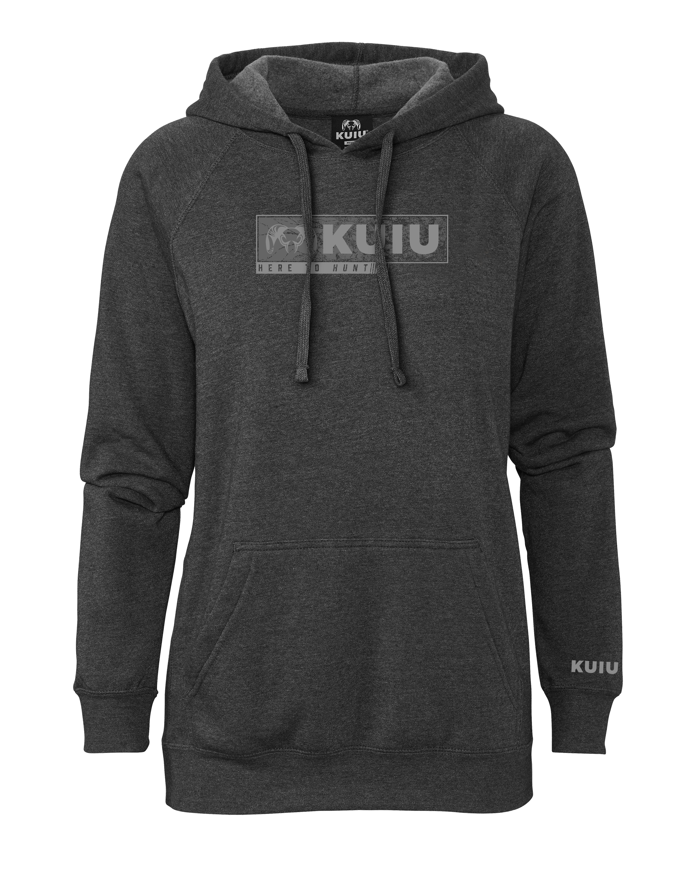 Women's Here to Hunt Gritstone Hoodie | Charcoal