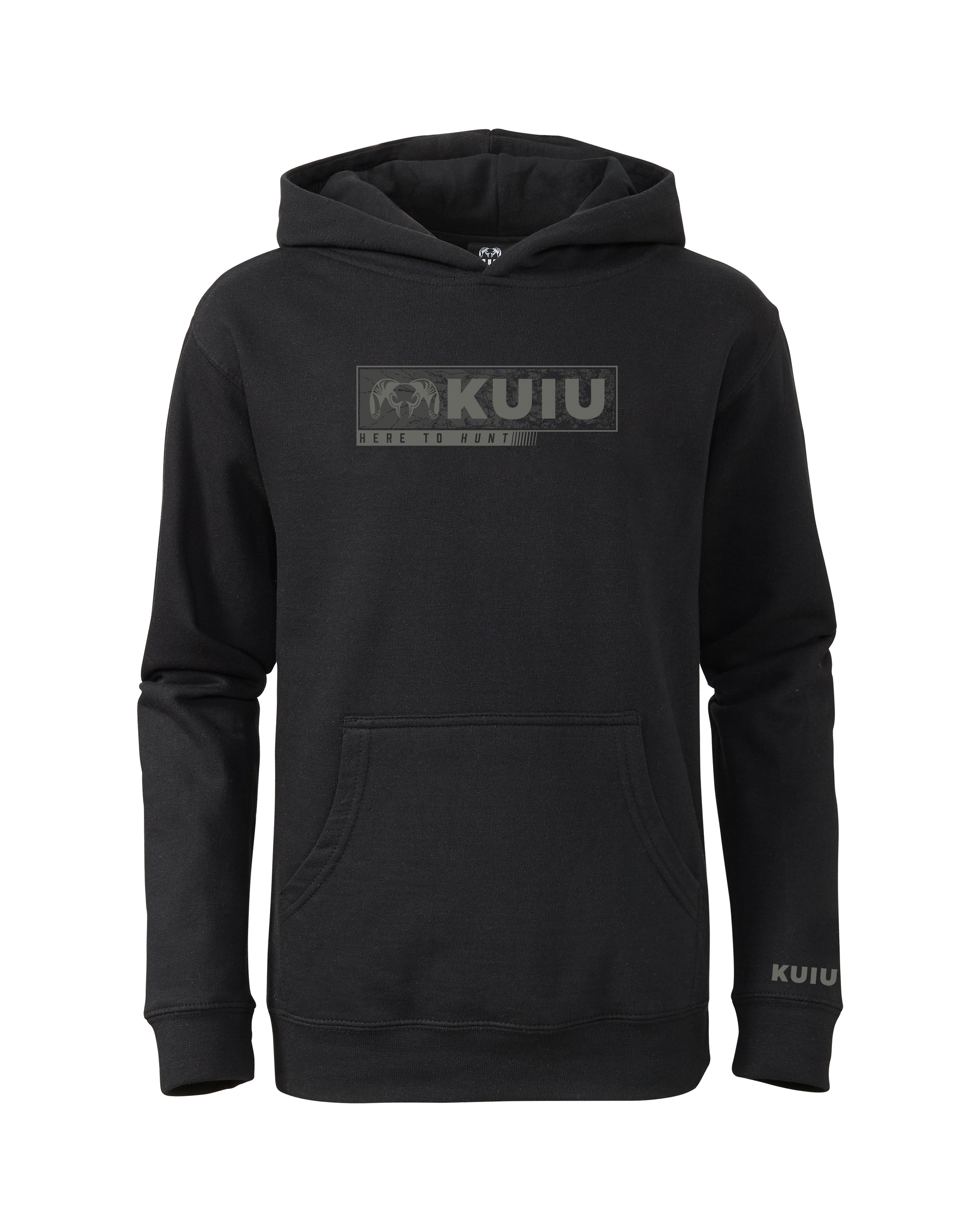 Youth Here to Hunt Gritstone Hoodie | Black