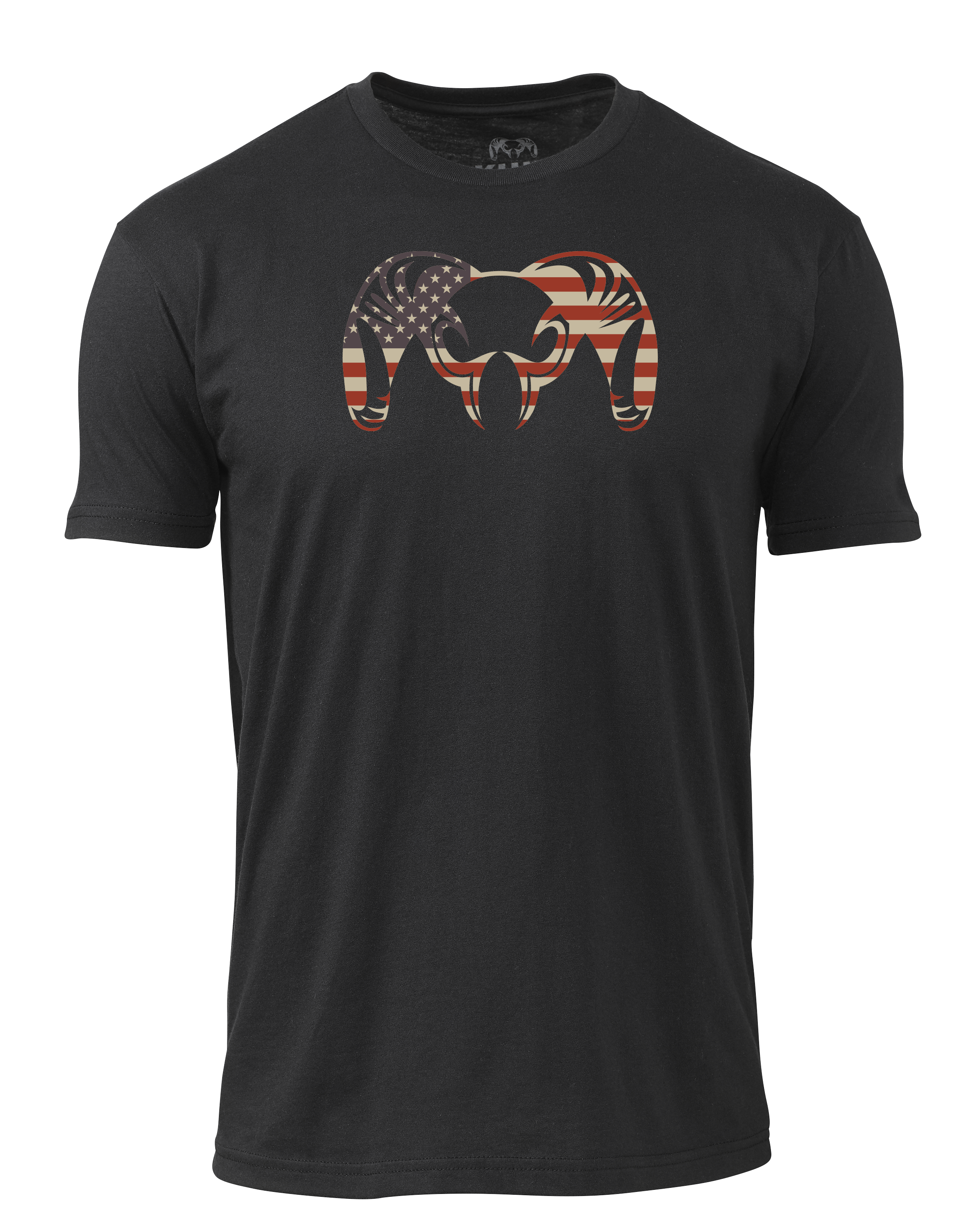 KUIU Solid Patriotic Ram T-Shirt | Black