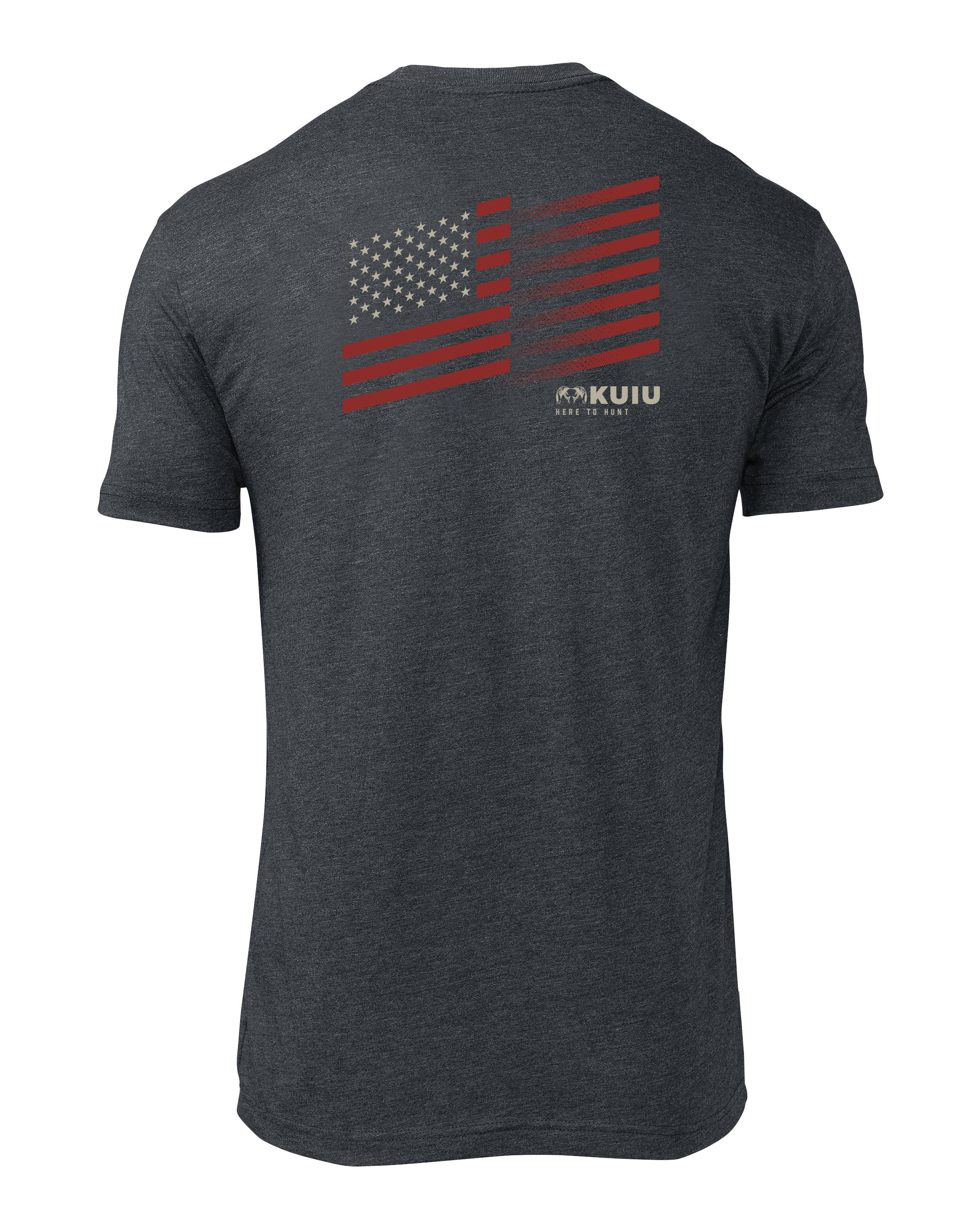 KUIU Retro Flag Fade T-Shirt | Charcoal