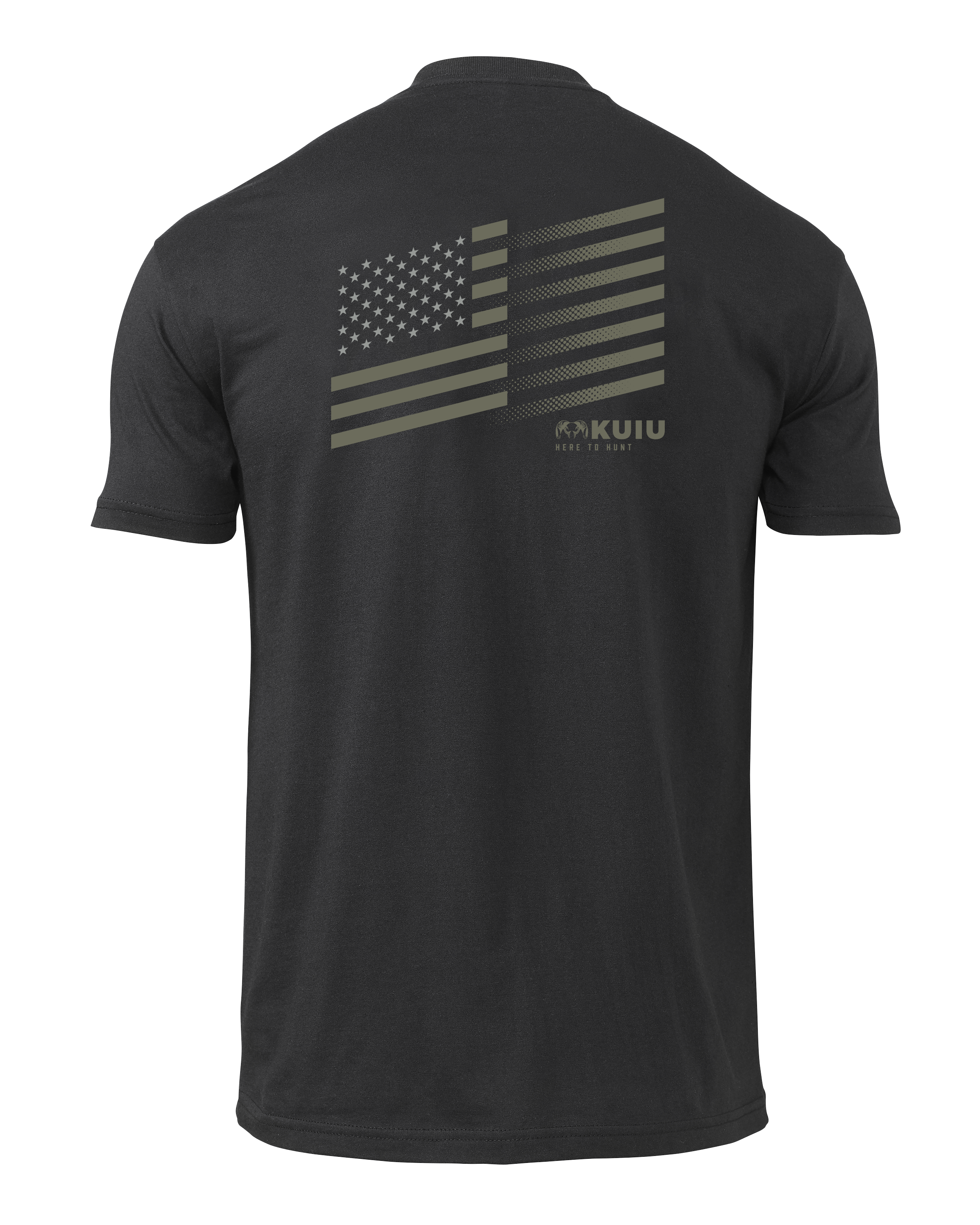 KUIU Solid Flag Fade T-Shirt | Black