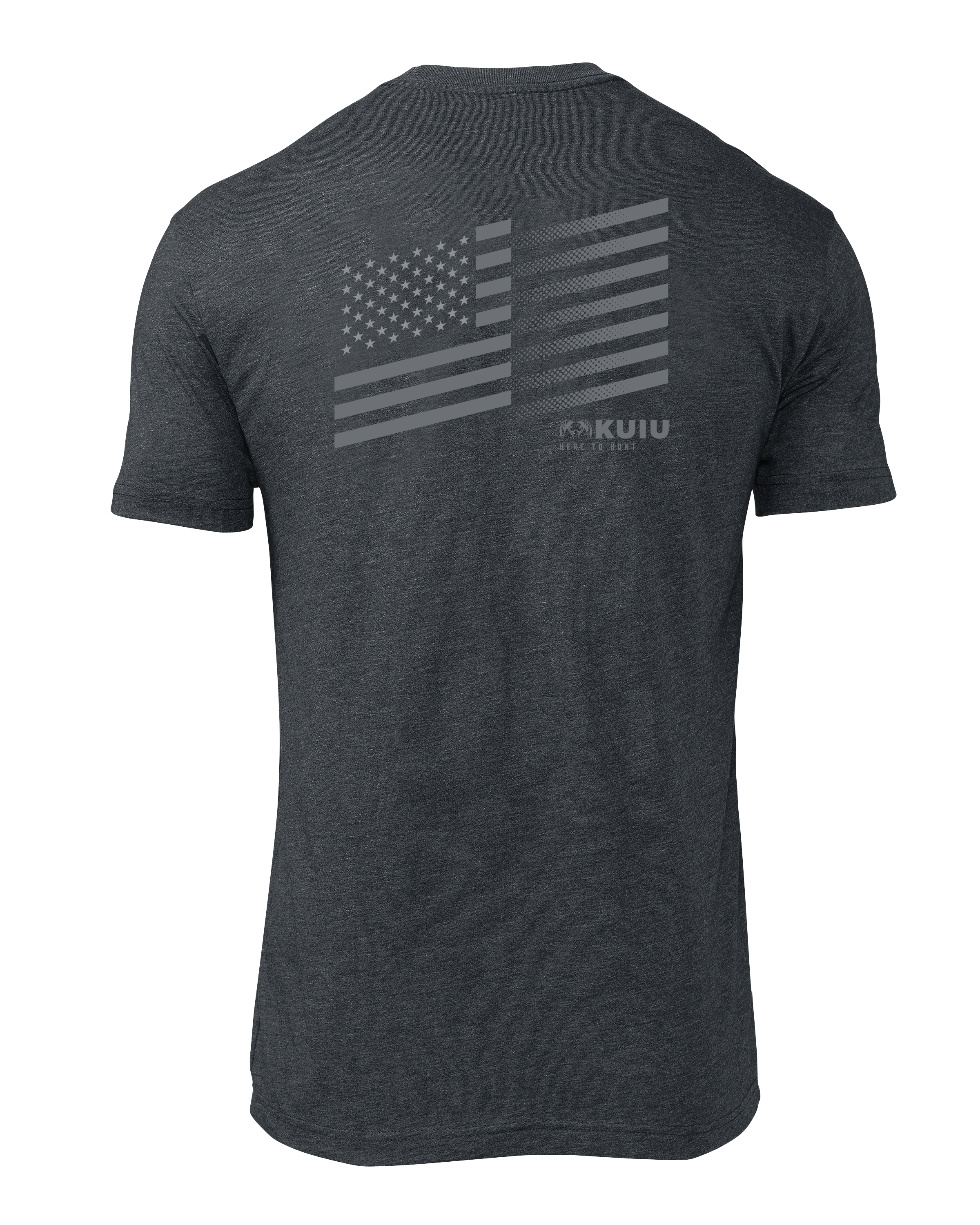 KUIU Solid Flag Fade T-Shirt | Charcoal