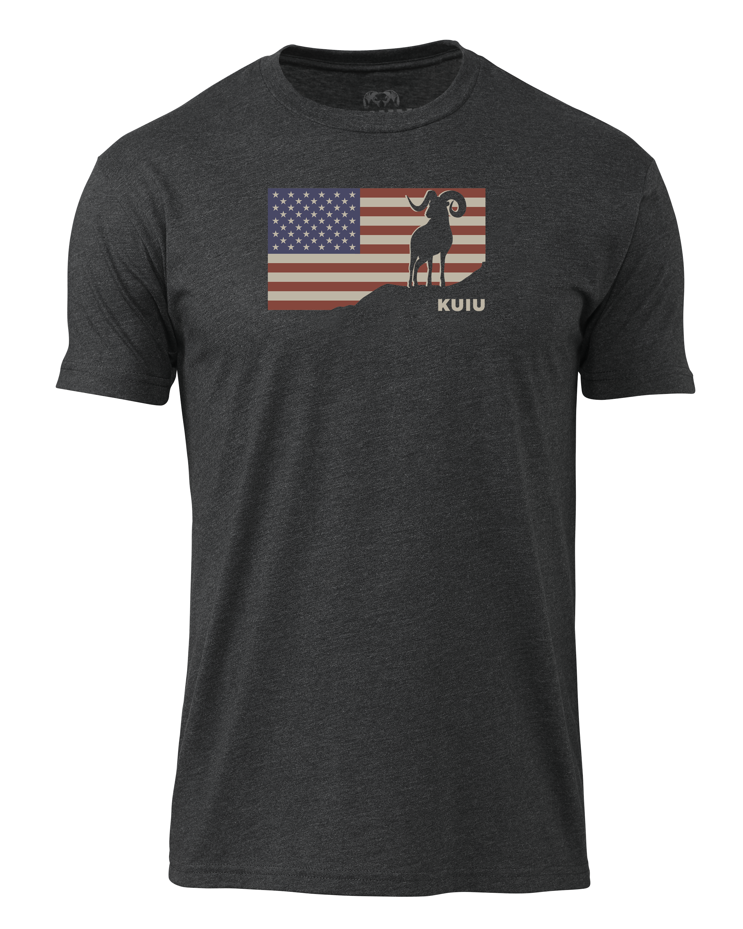 KUIU Ram Flag T-Shirt | Charcoal