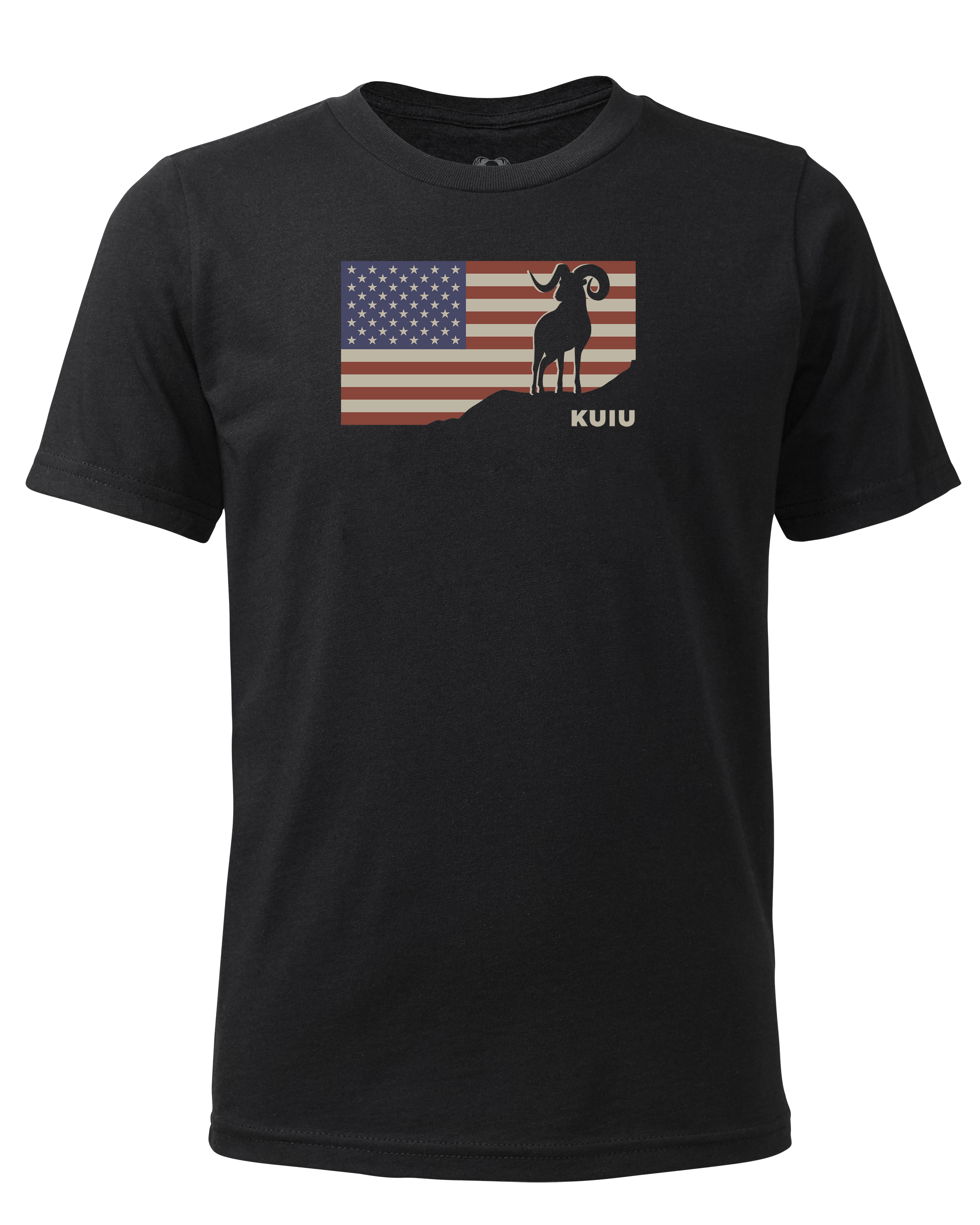Youth Ram Flag T-Shirt | Black
