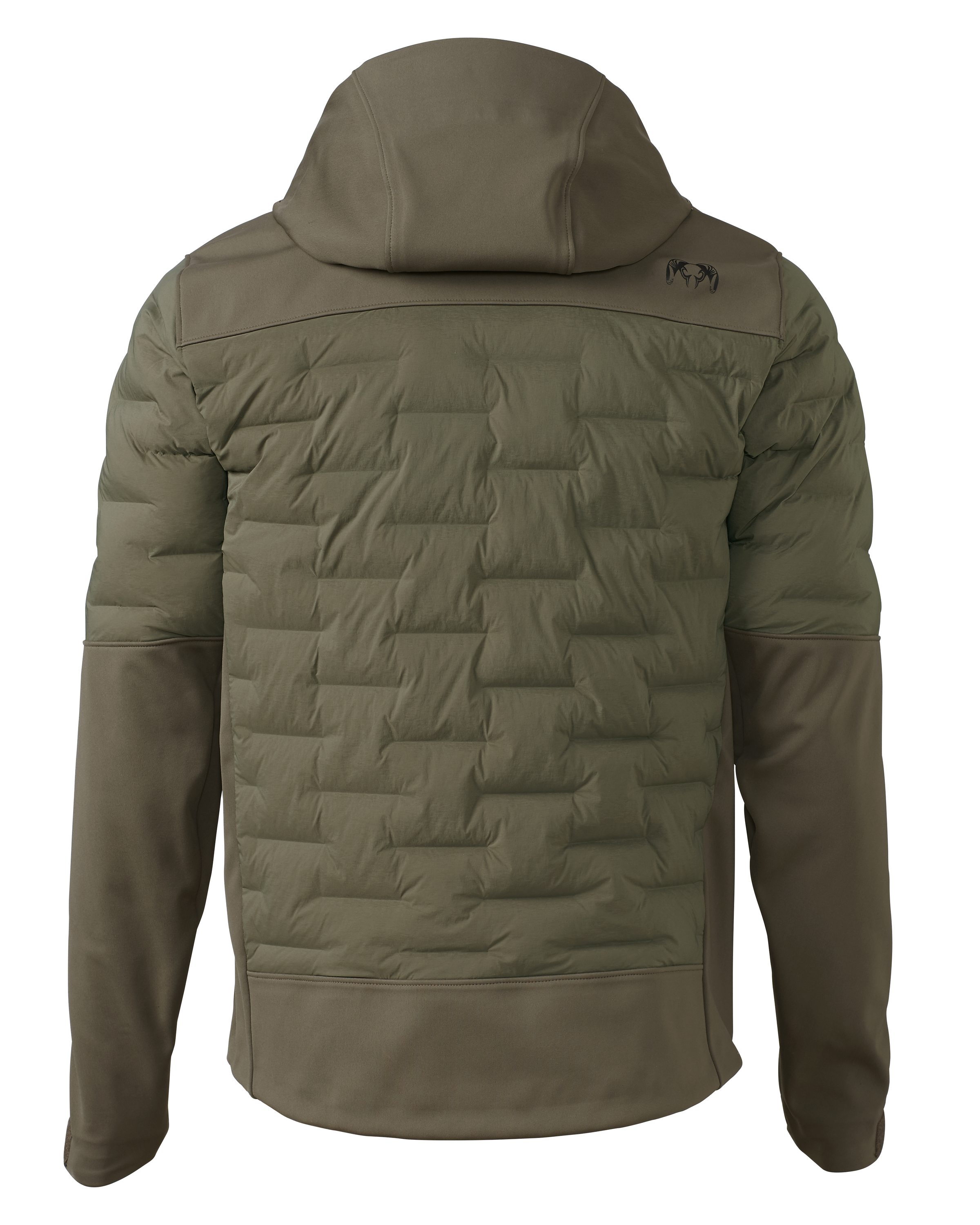 Alternative view of Axis Thermal Hybrid Hooded Jacket | Ash
