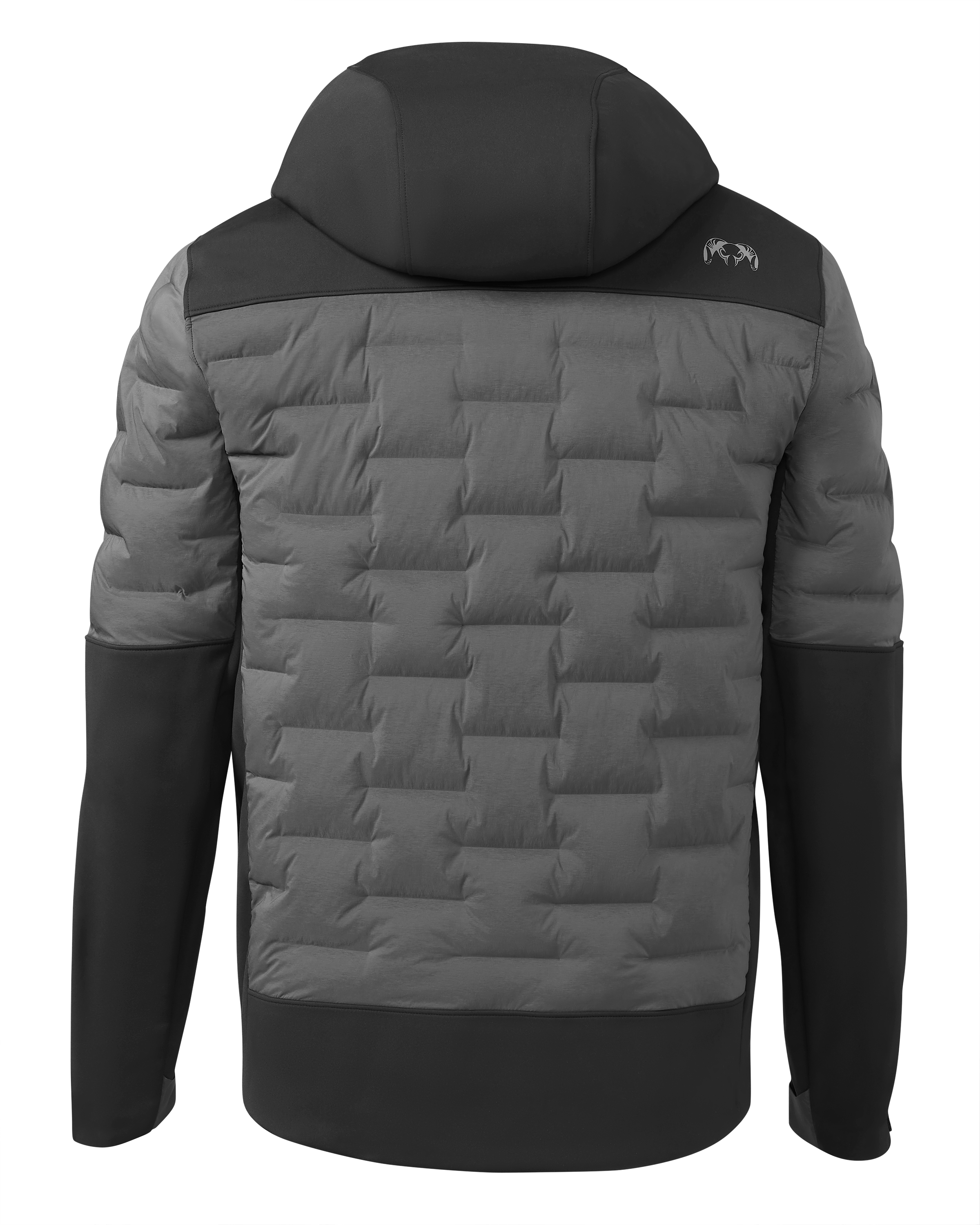 Alternative view of Axis Thermal Hybrid Hooded Jacket | Black-Gunmetal