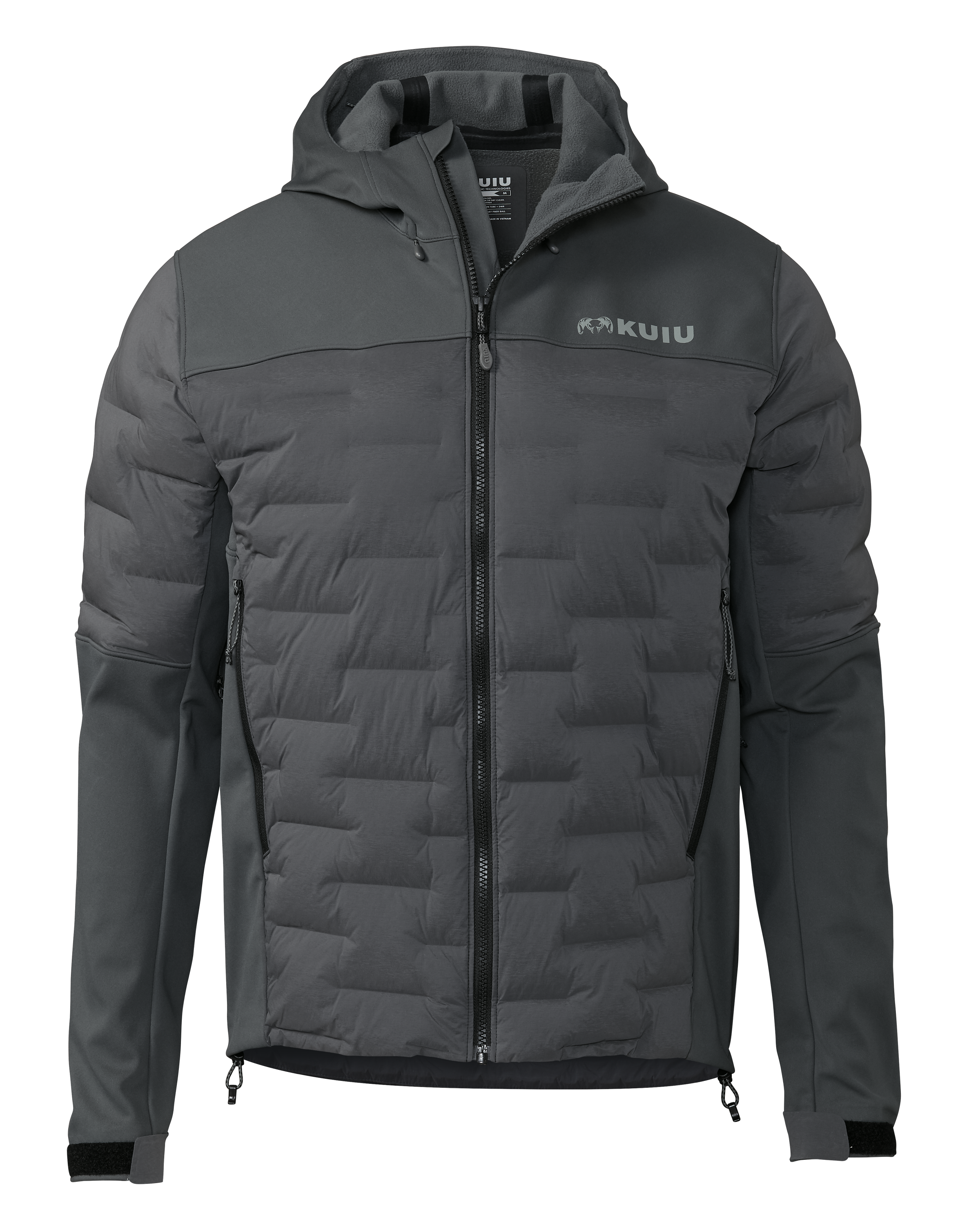 Axis Thermal Hybrid Hooded Jacket | Gunmetal