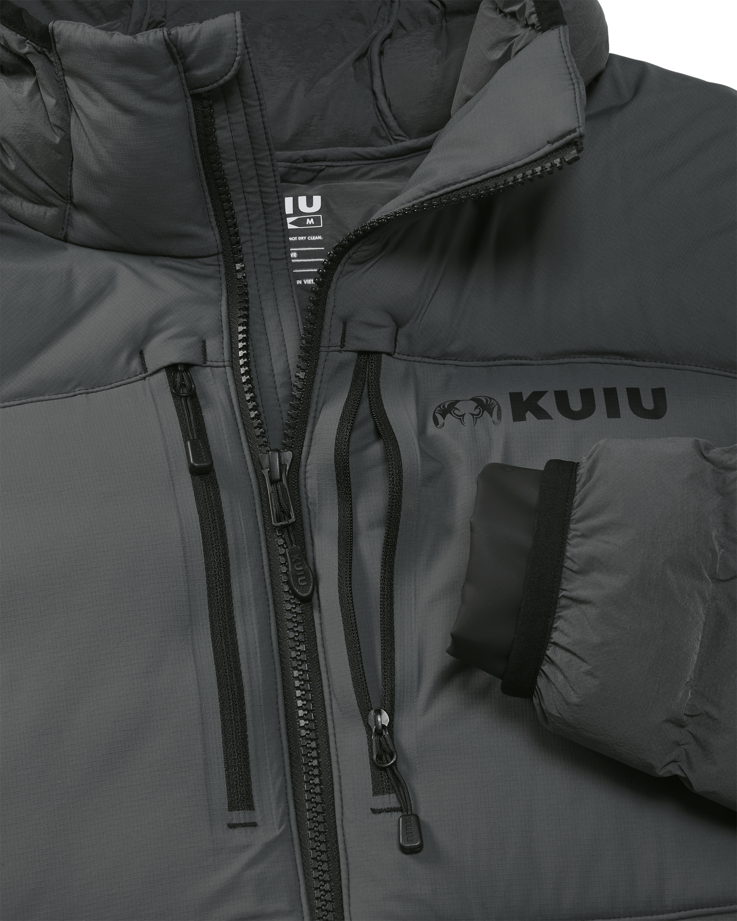 Outlet Flyway Insulated Hooded Jacket | Gunmetal - Image 3