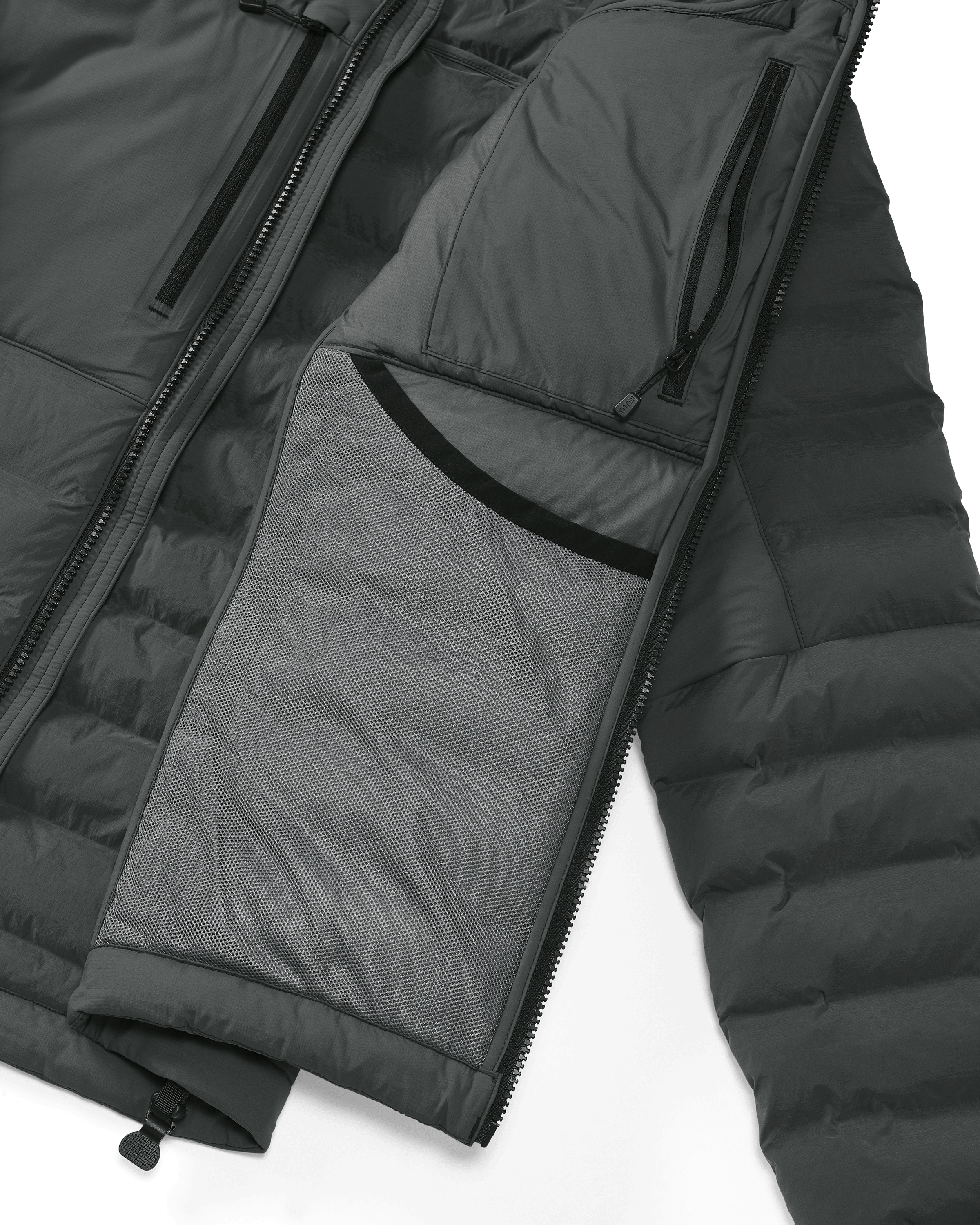 Outlet Flyway Insulated Hooded Jacket | Gunmetal - Image 4
