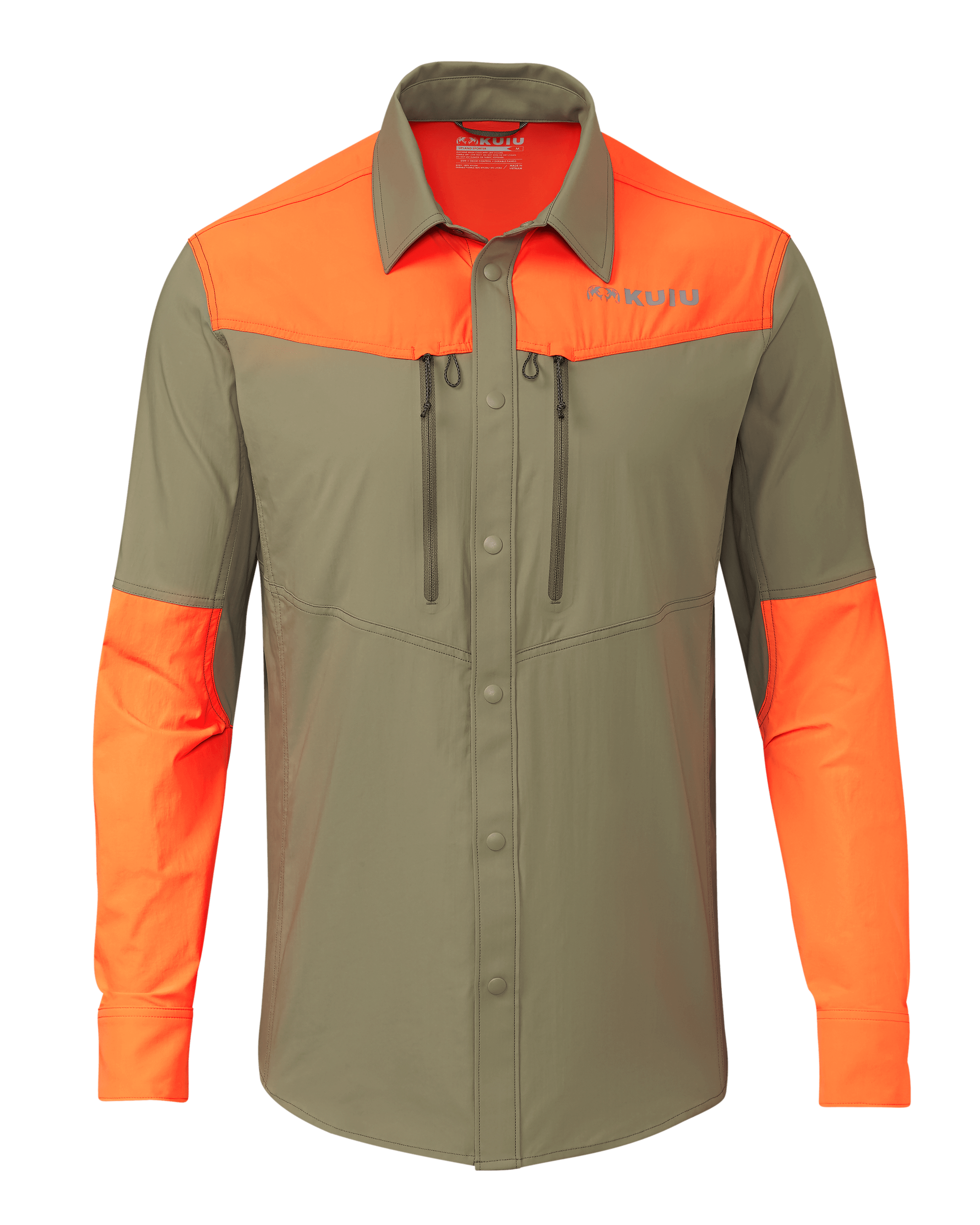 Upland Sporter Shirt | Khaki/Blaze Orange