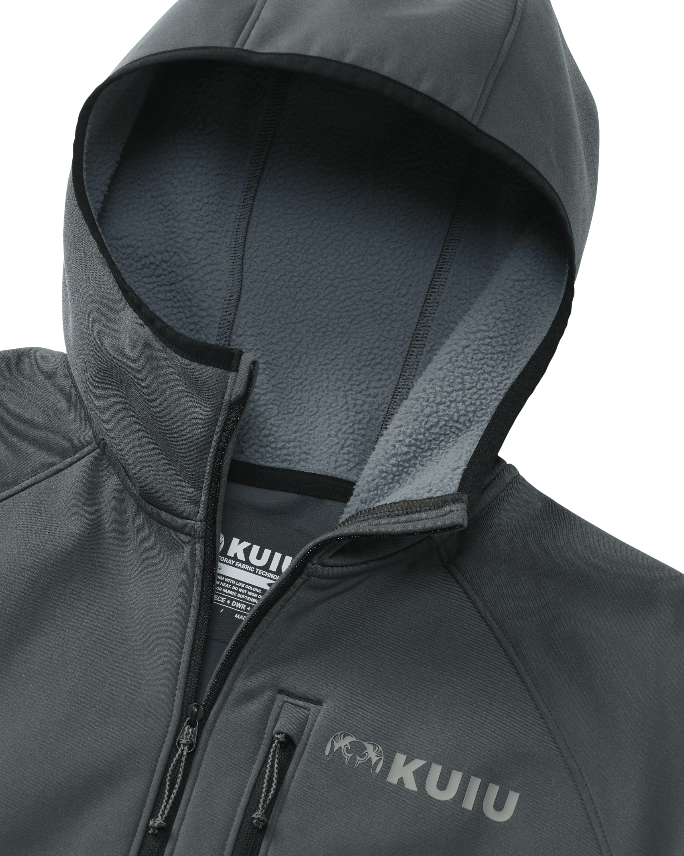 StrongFleece 235 Zip-T Hoodie | Gunmetal - Image 3