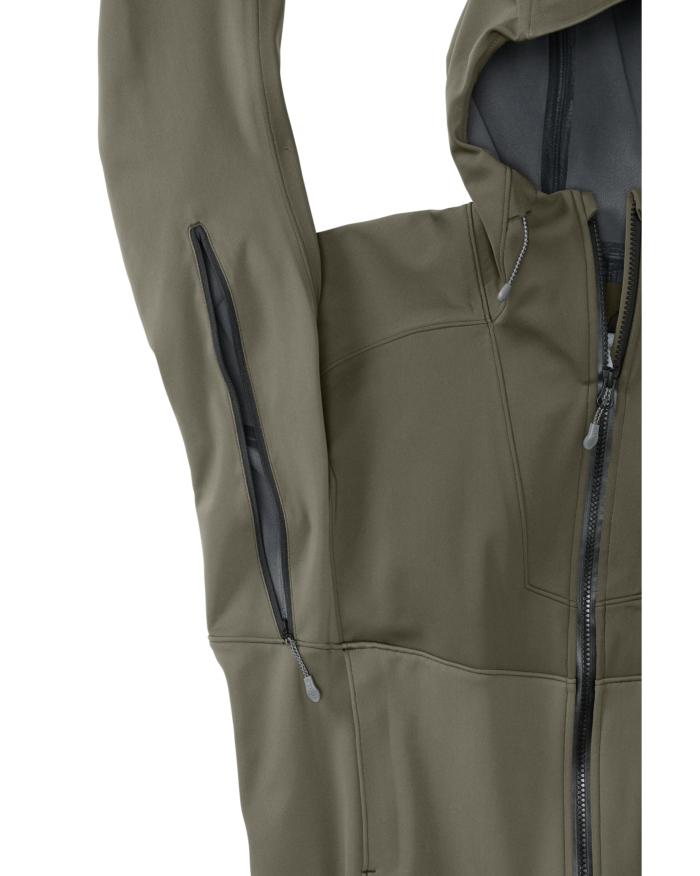 Axis Hybrid Hooded Jacket | Ash - Image 8