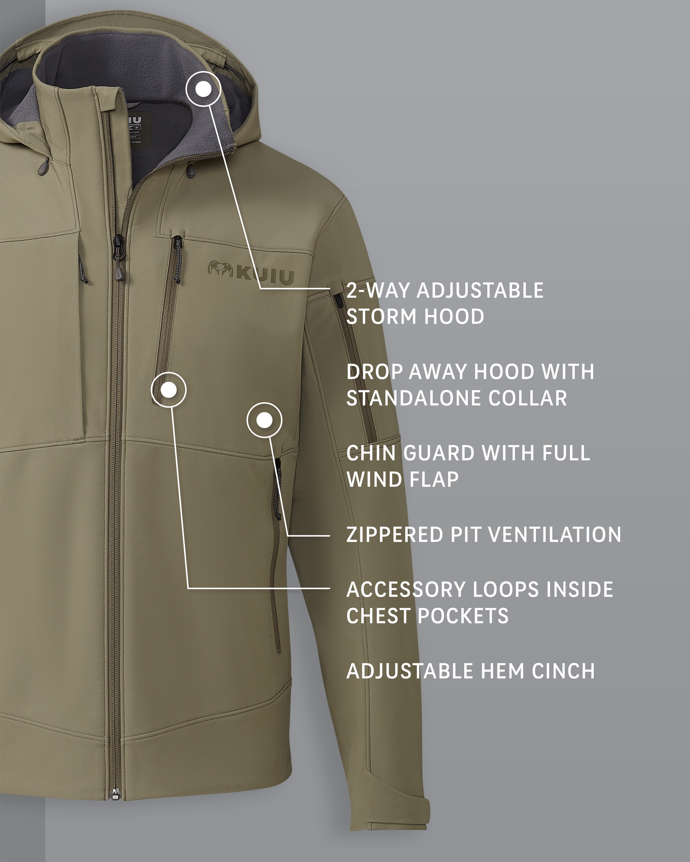 Alternative view of Guide PRO Hooded Jacket | Arctic Shadow