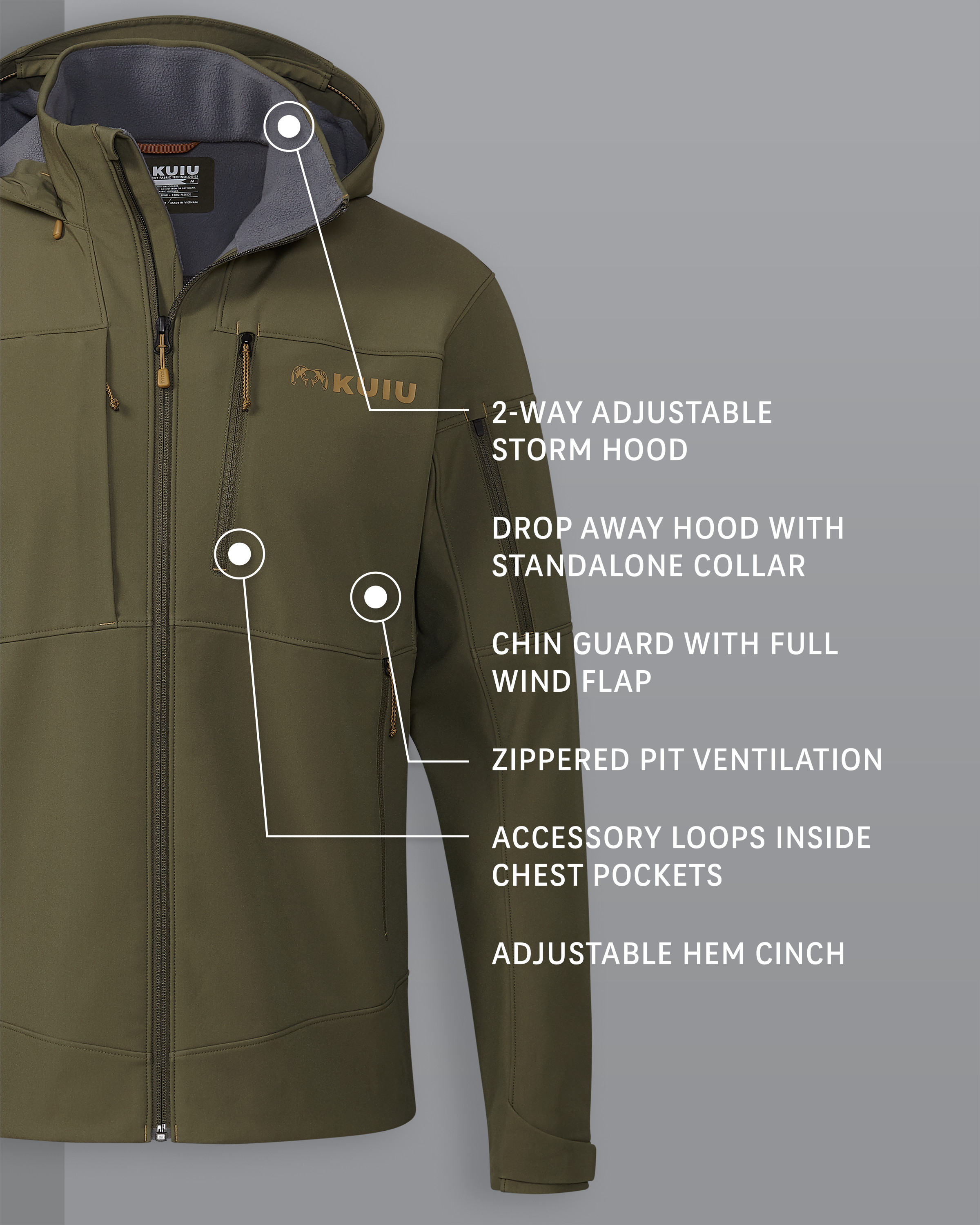 Alternative view of Guide PRO Hooded Jacket | Evergreen