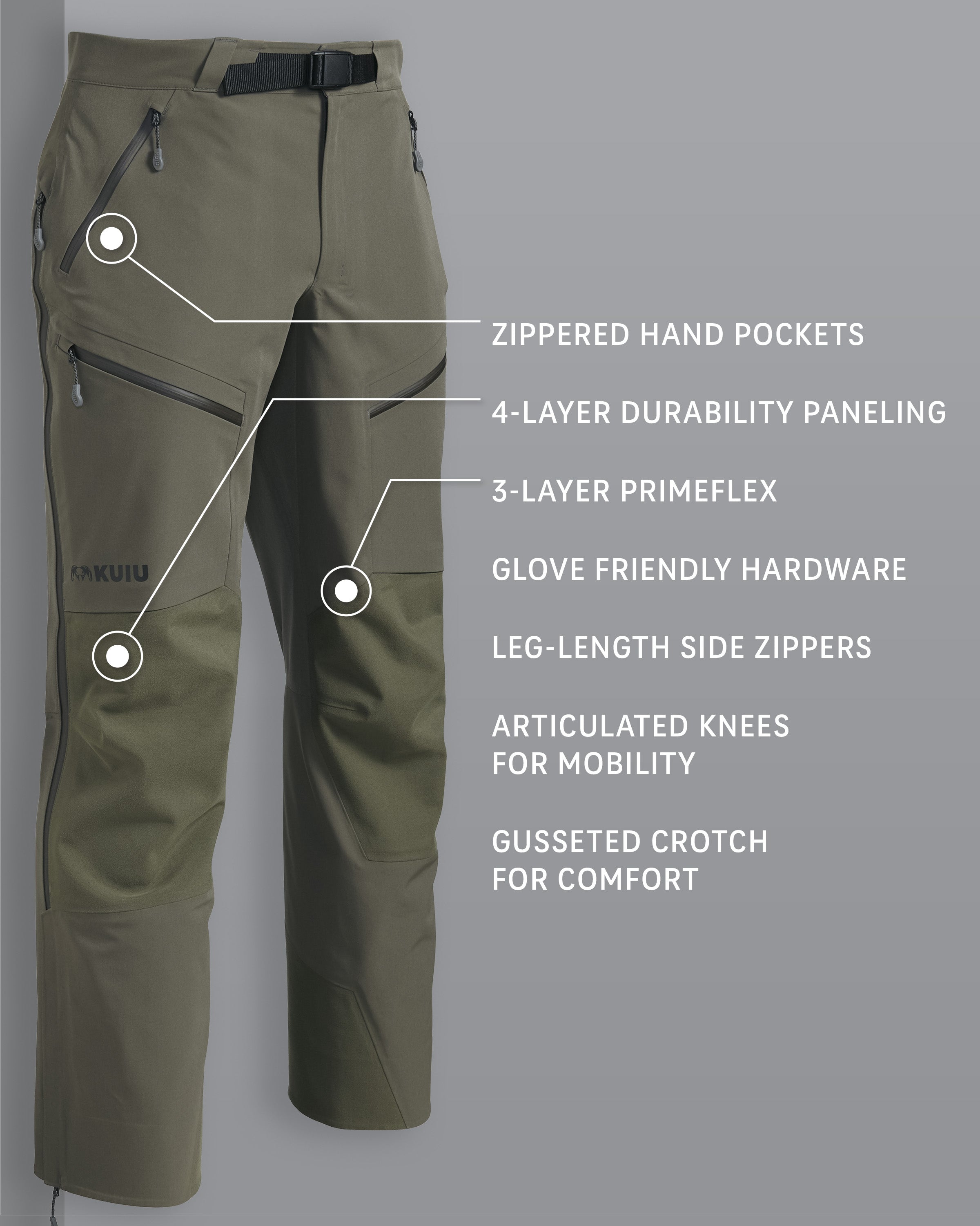 Alternative view of Yukon TR Rain Pant | Ash