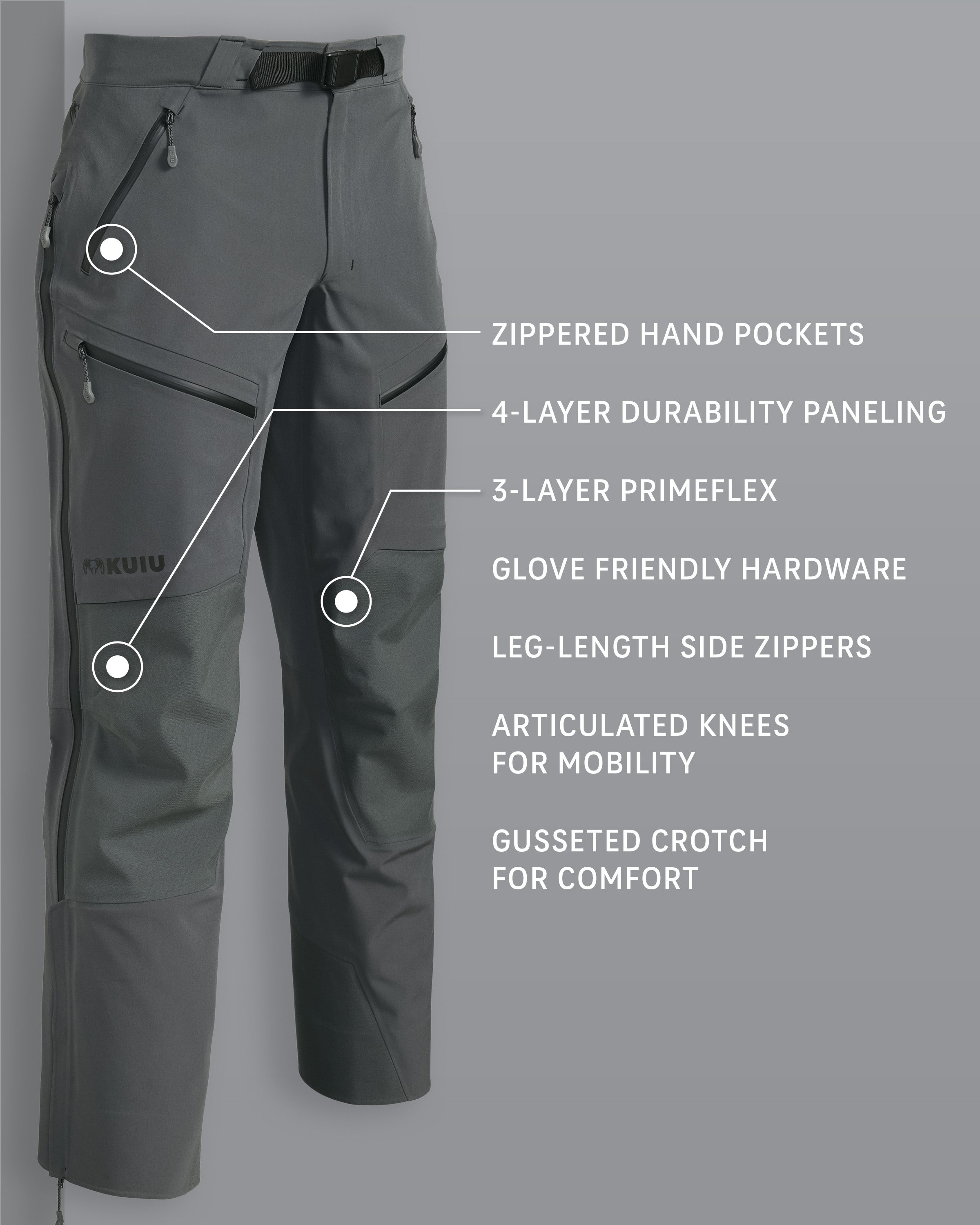 Alternative view of Yukon TR Rain Pant | Gunmetal