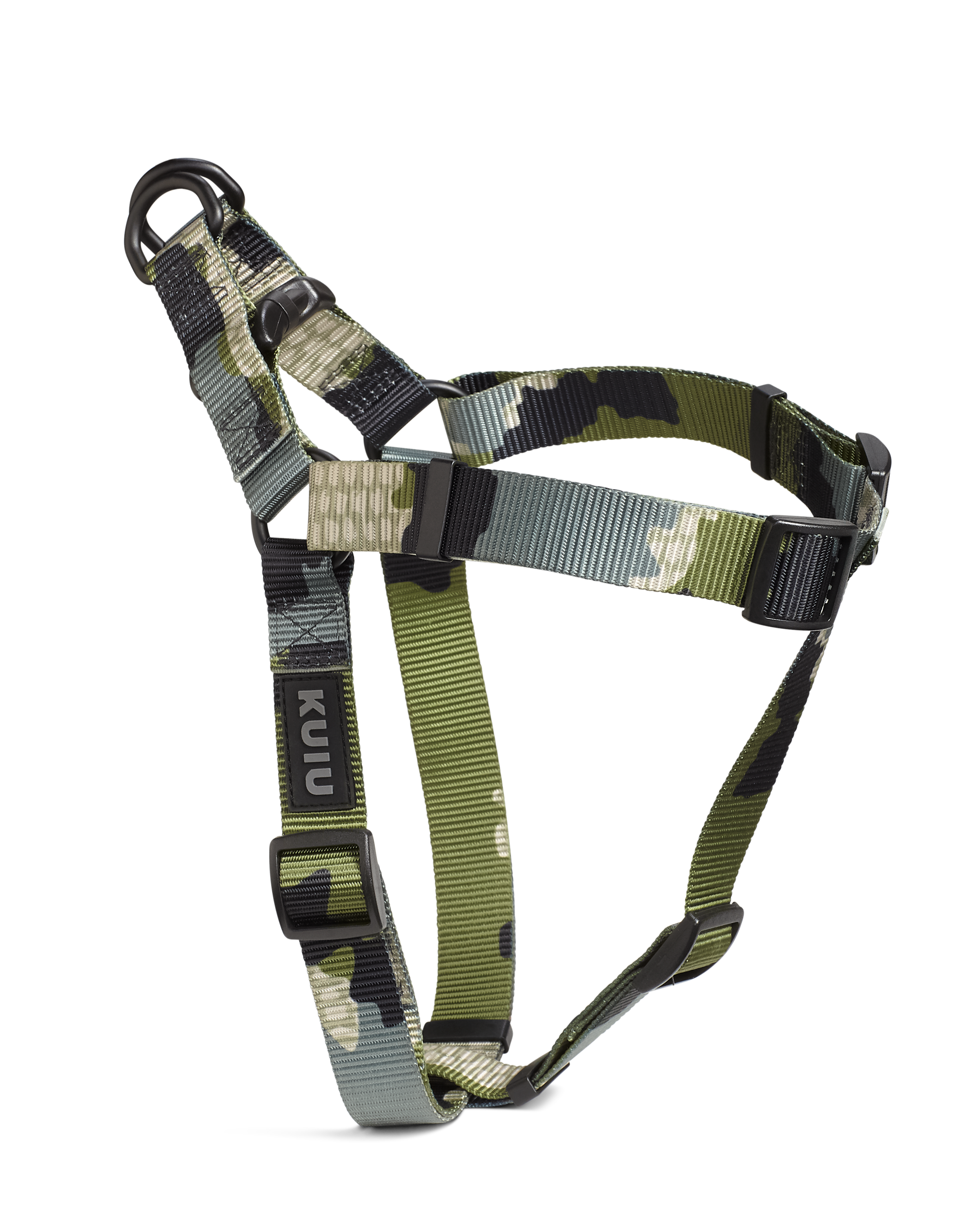 Camo Webbing Dog Harness | Verde