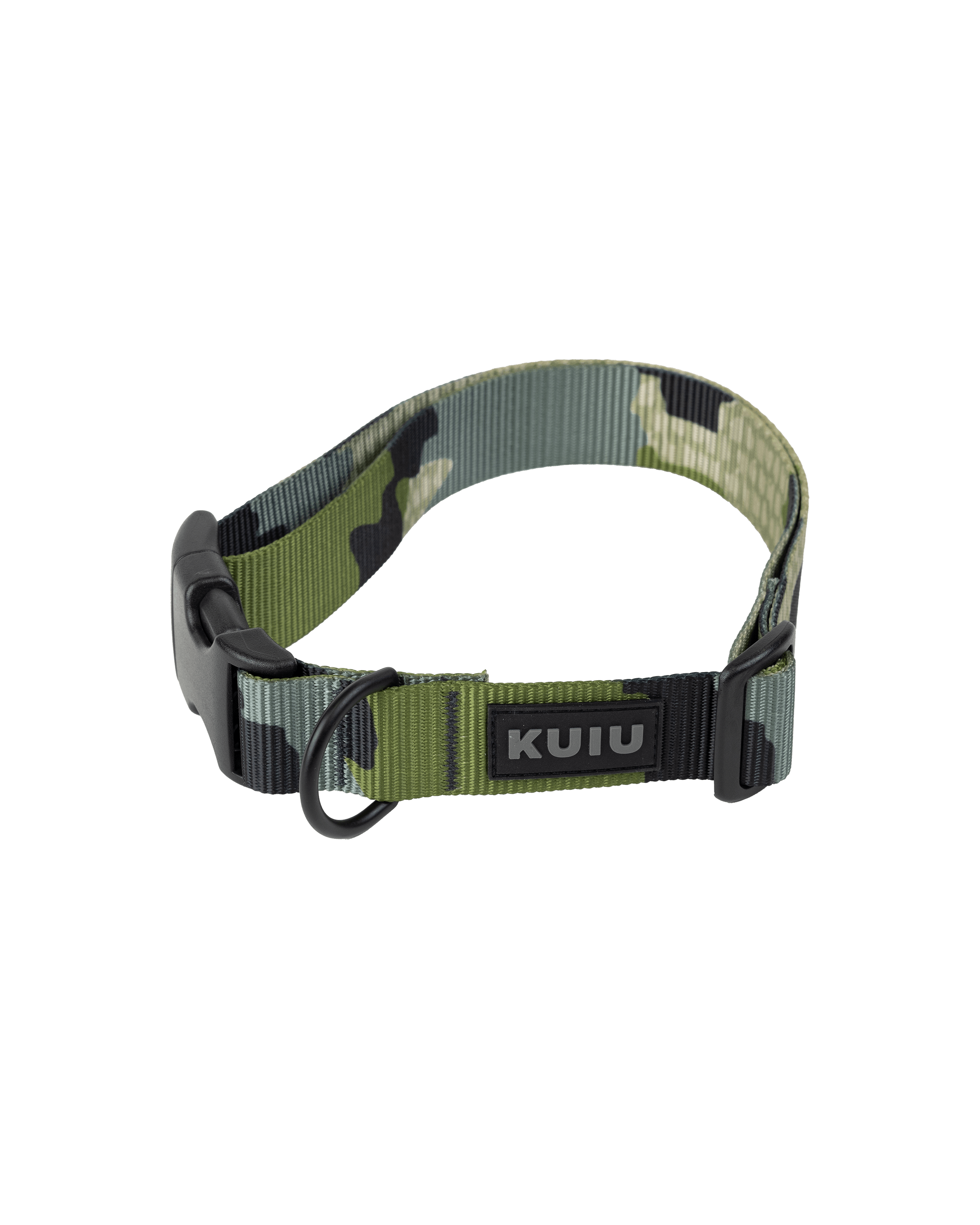 Camo Webbing Dog Collar | Verde