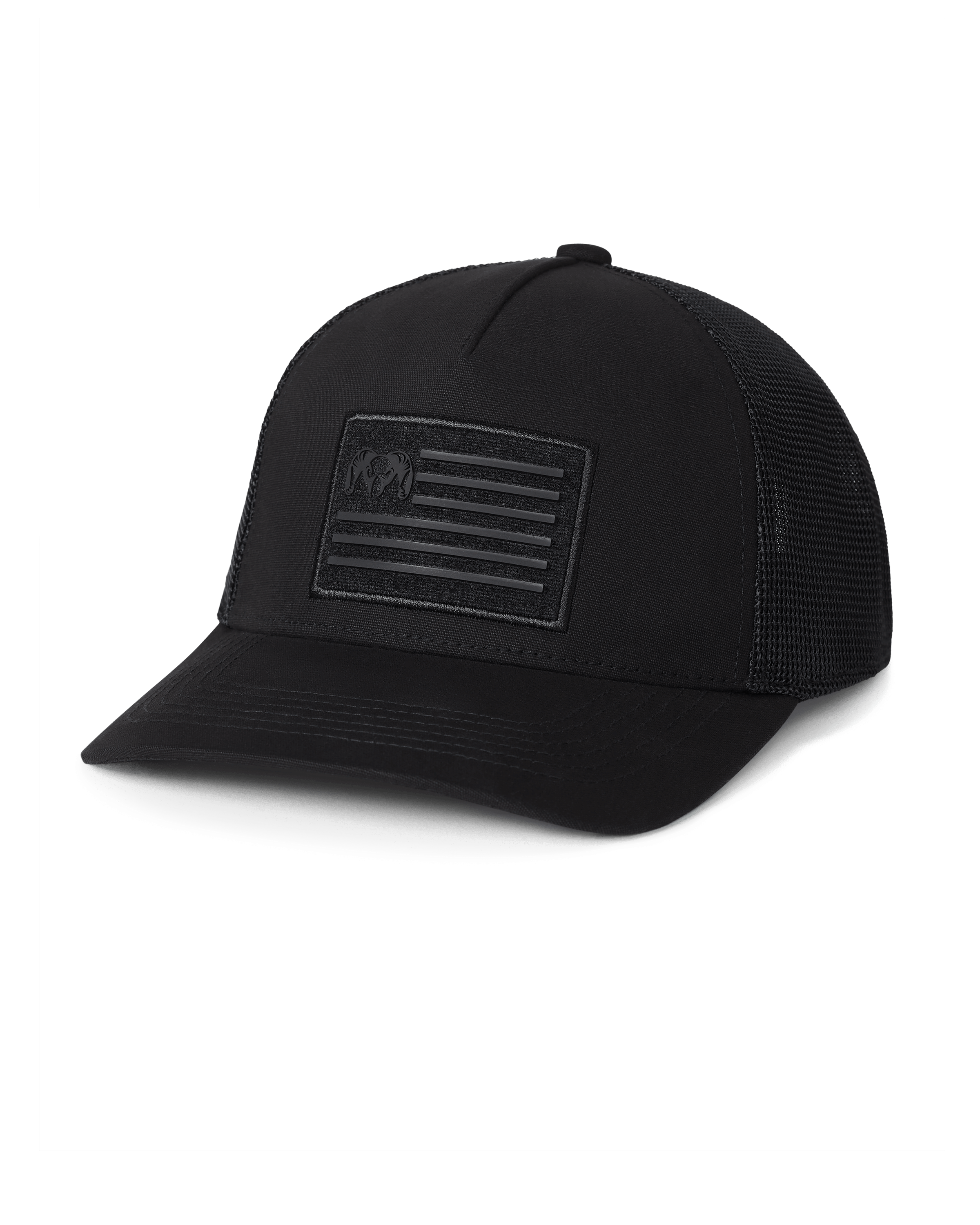 Welded Flag Patch Hat | Black/Black