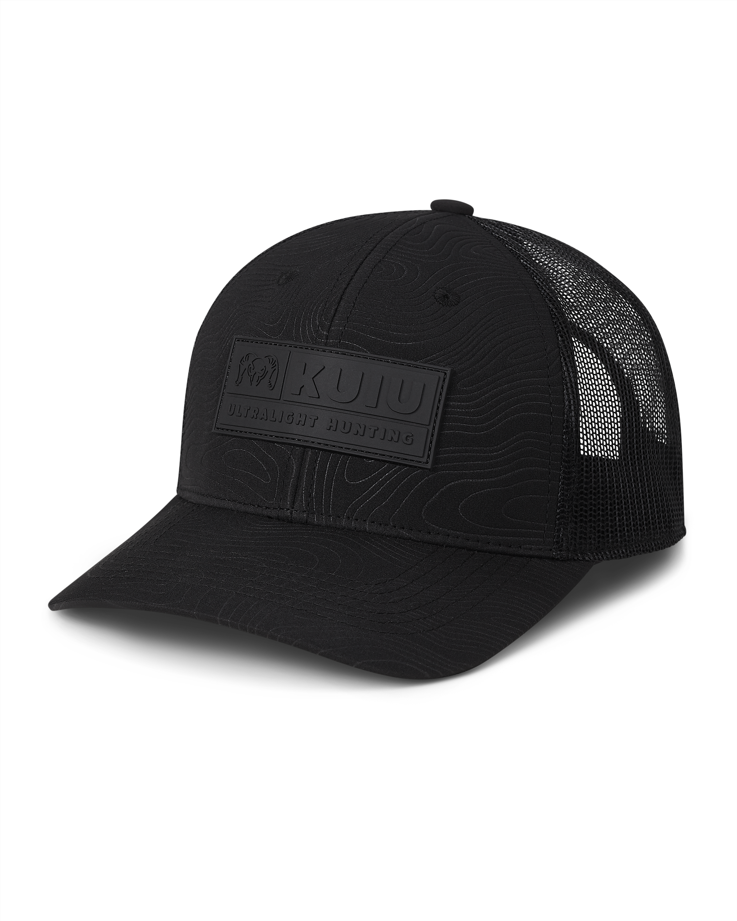 KUIU Topo Patch Hat | Black/Black