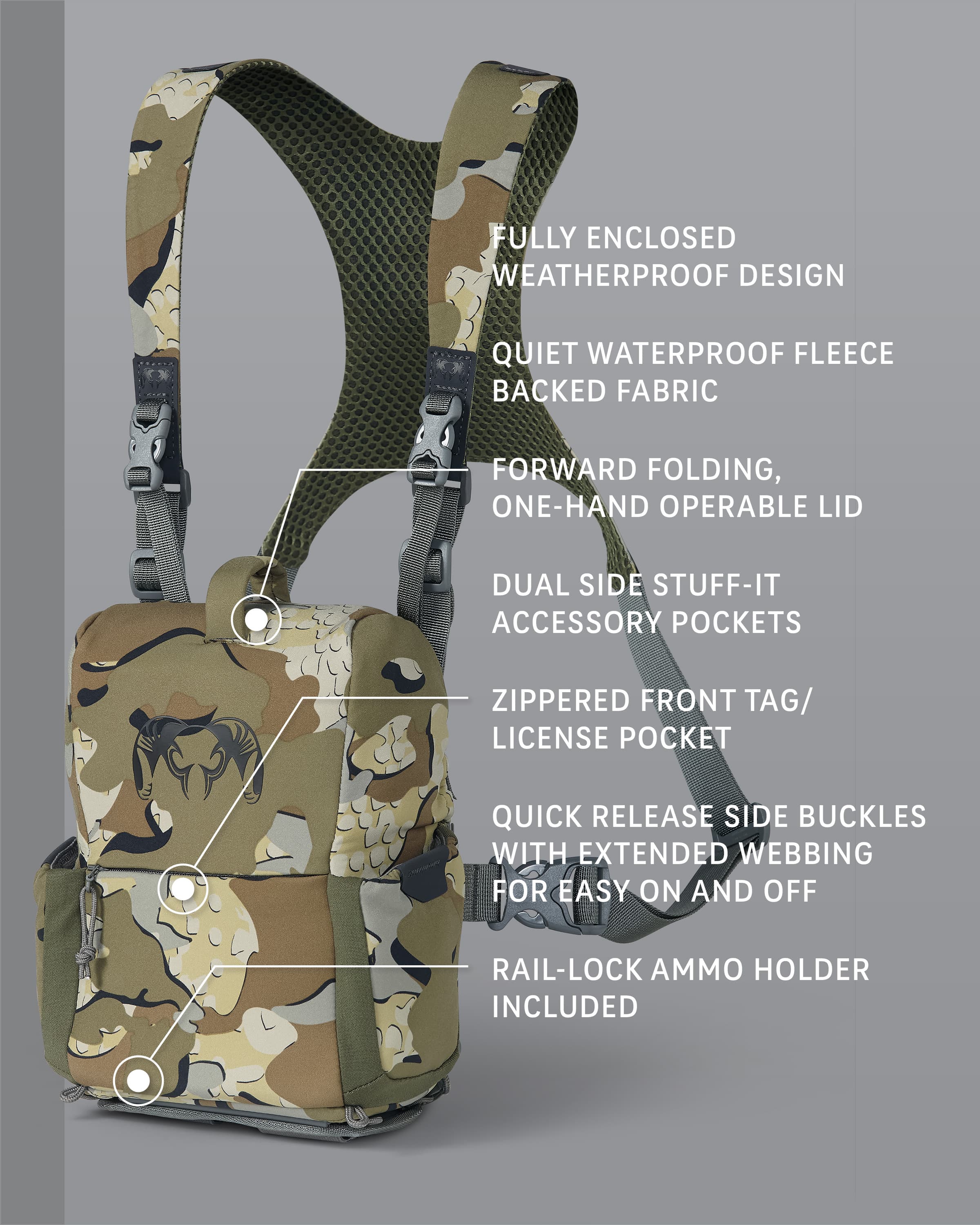 Alternative view of PRO G3 Bino Harness | Valo