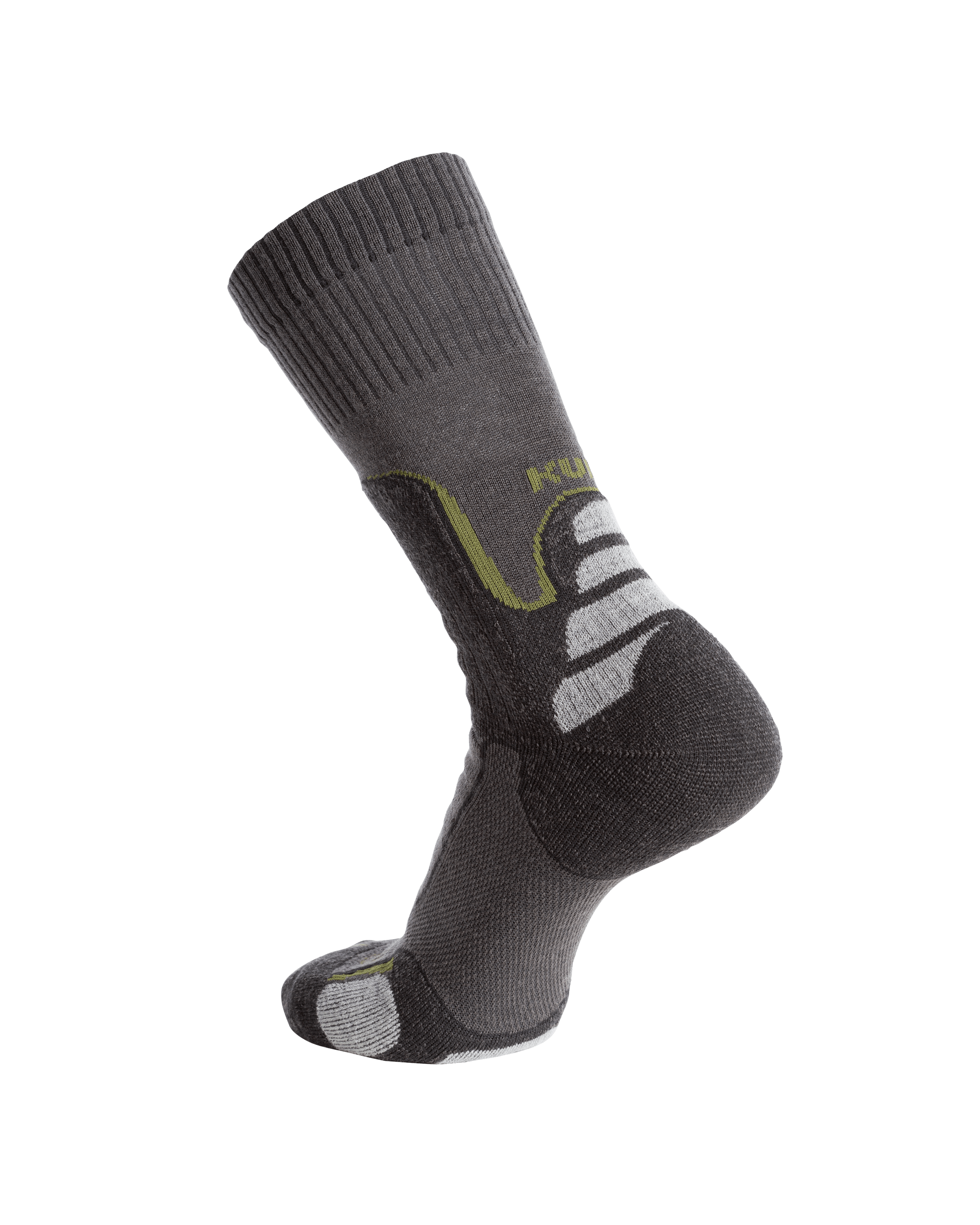 Alternative view of ULTRA Merino Midweight Mountain Sock | Grey Green