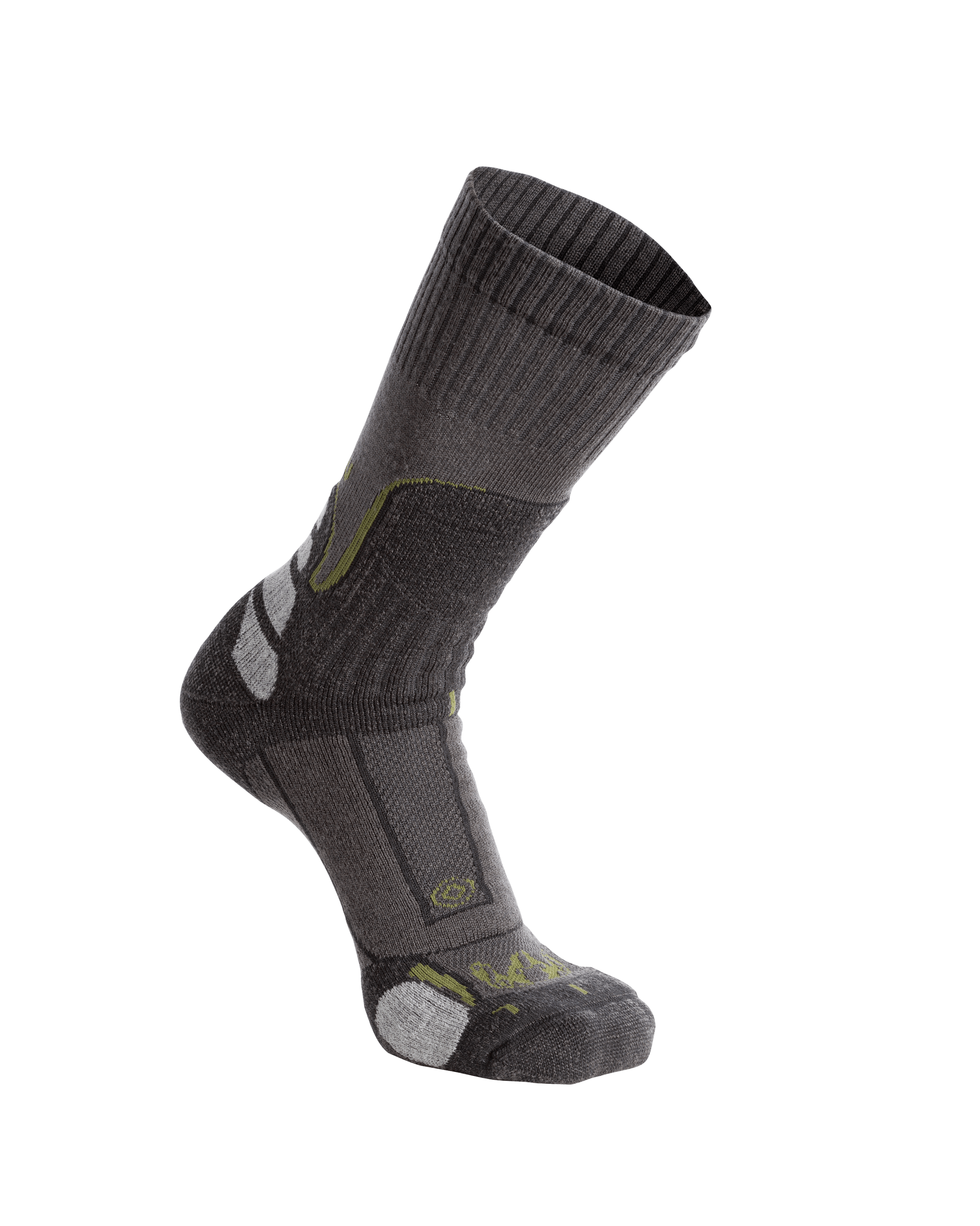 ULTRA Merino Midweight Mountain Sock | Grey Green