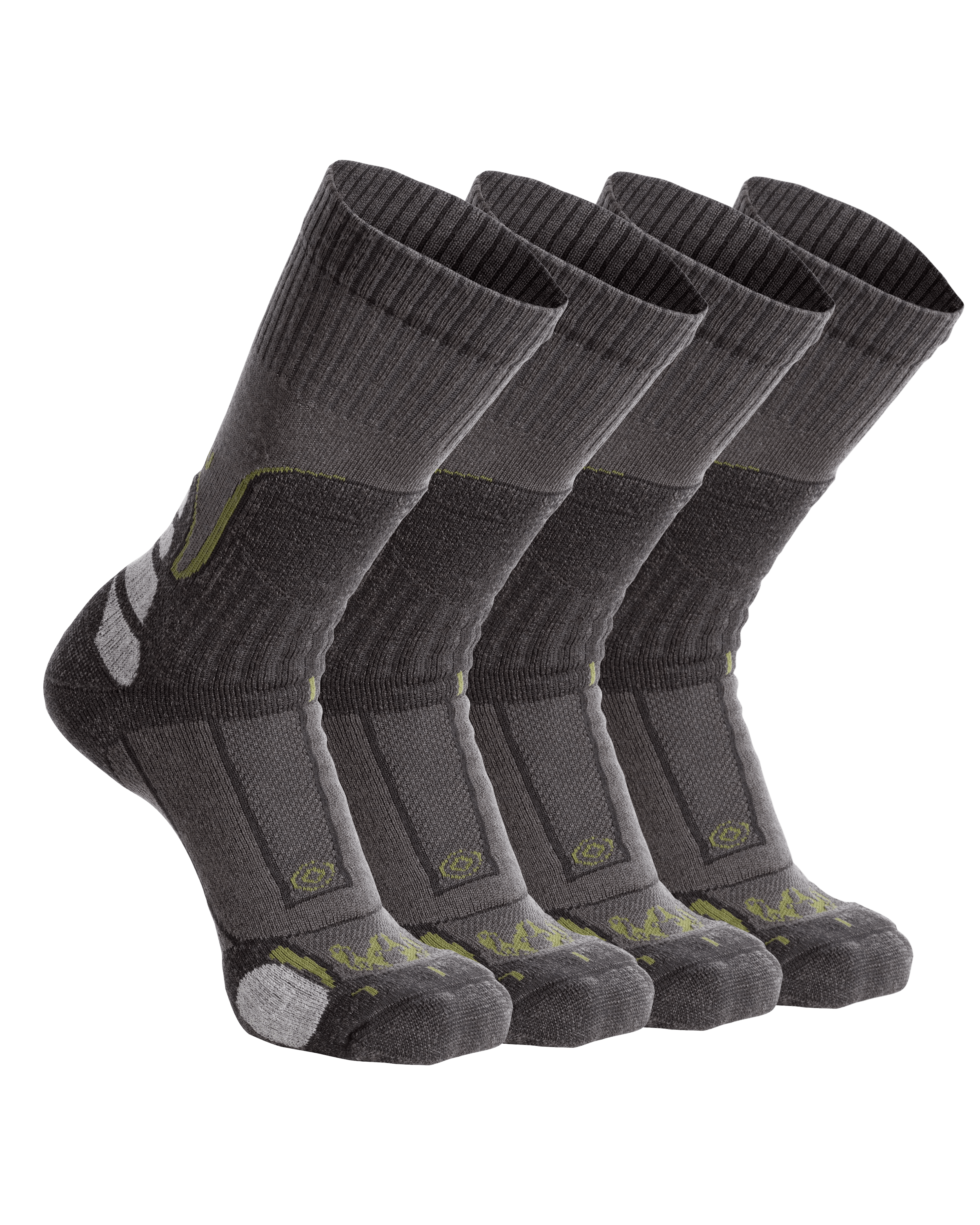 ULTRA Merino Midweight Mountain Sock 4-Pair Pack | Grey Green