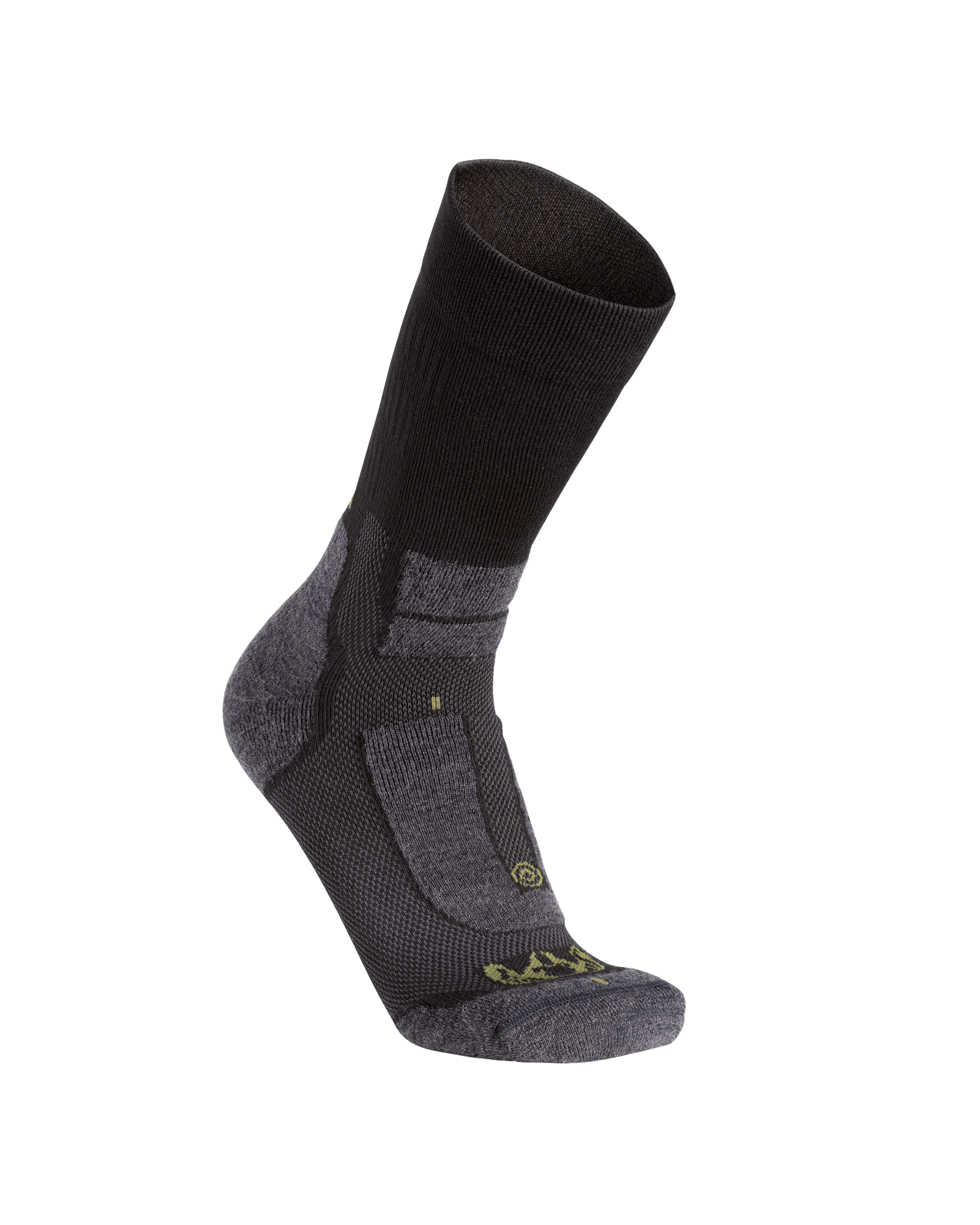 StrongWool Hybrid Crew Sock | Grey Green