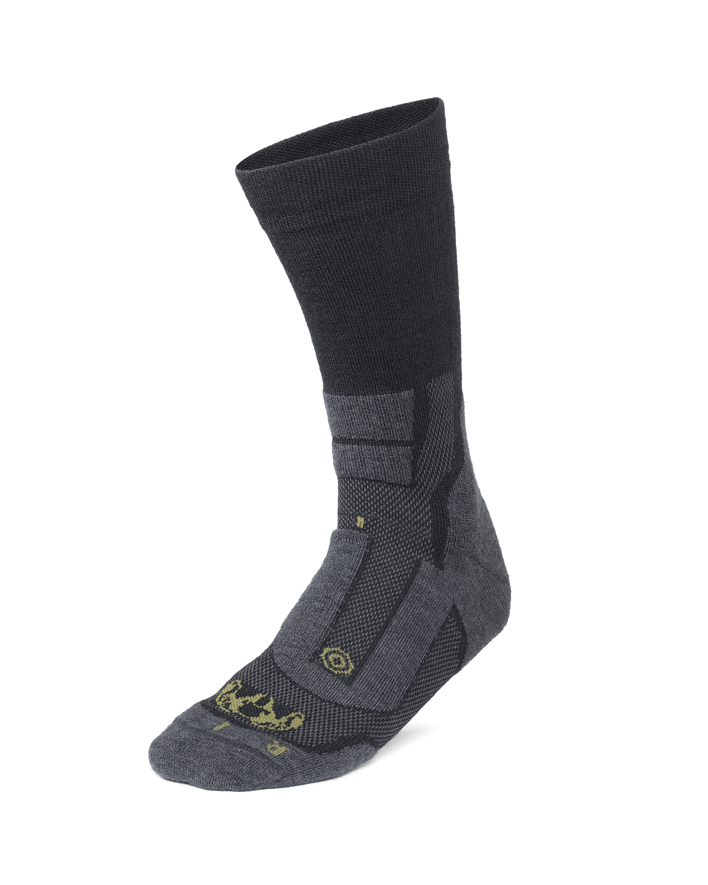 StrongWool Hybrid Crew Sock 2-Pair Pack | Grey Green - Image 3