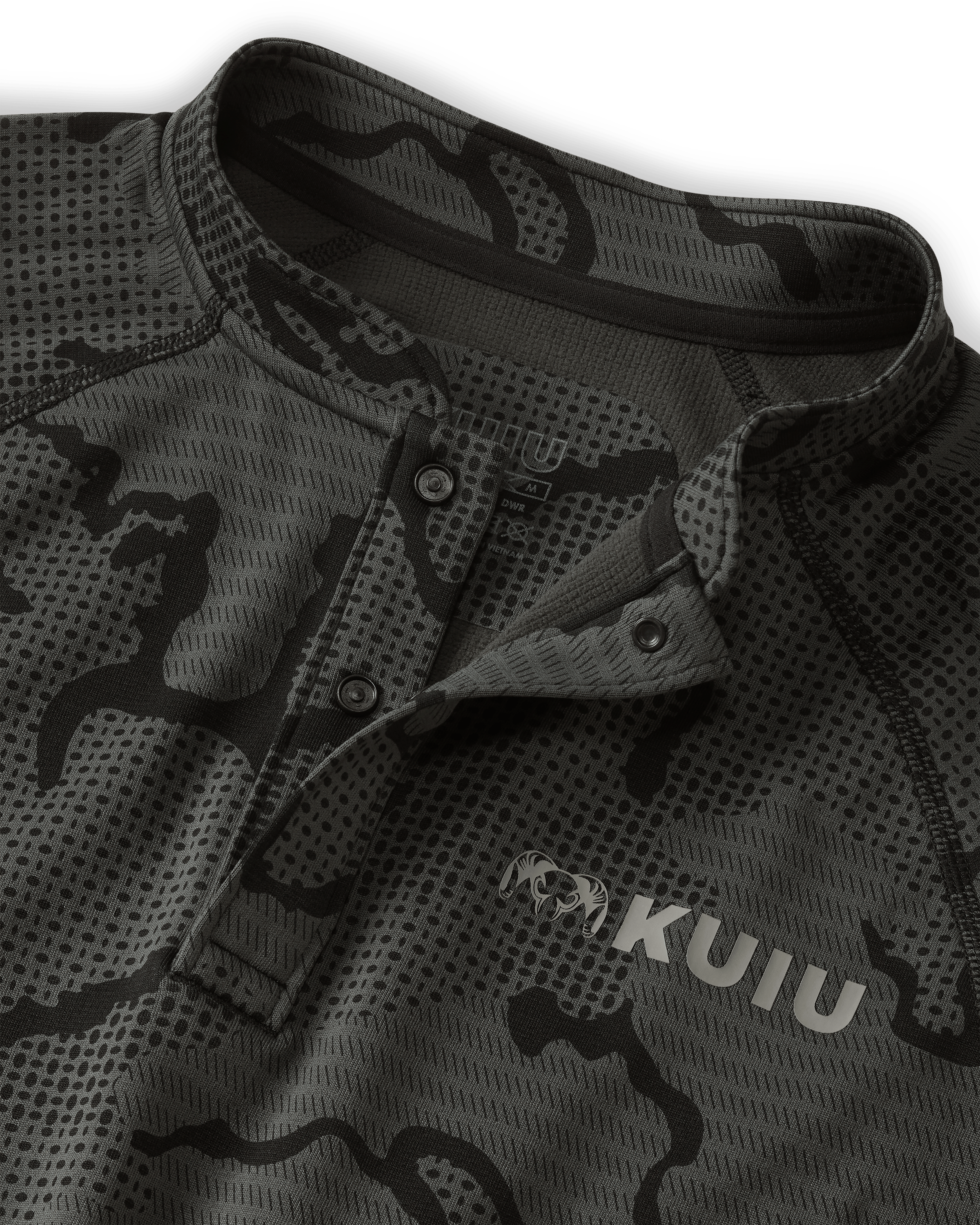 Ridgepoint Fleece Henley | Black Tonal - Image 3