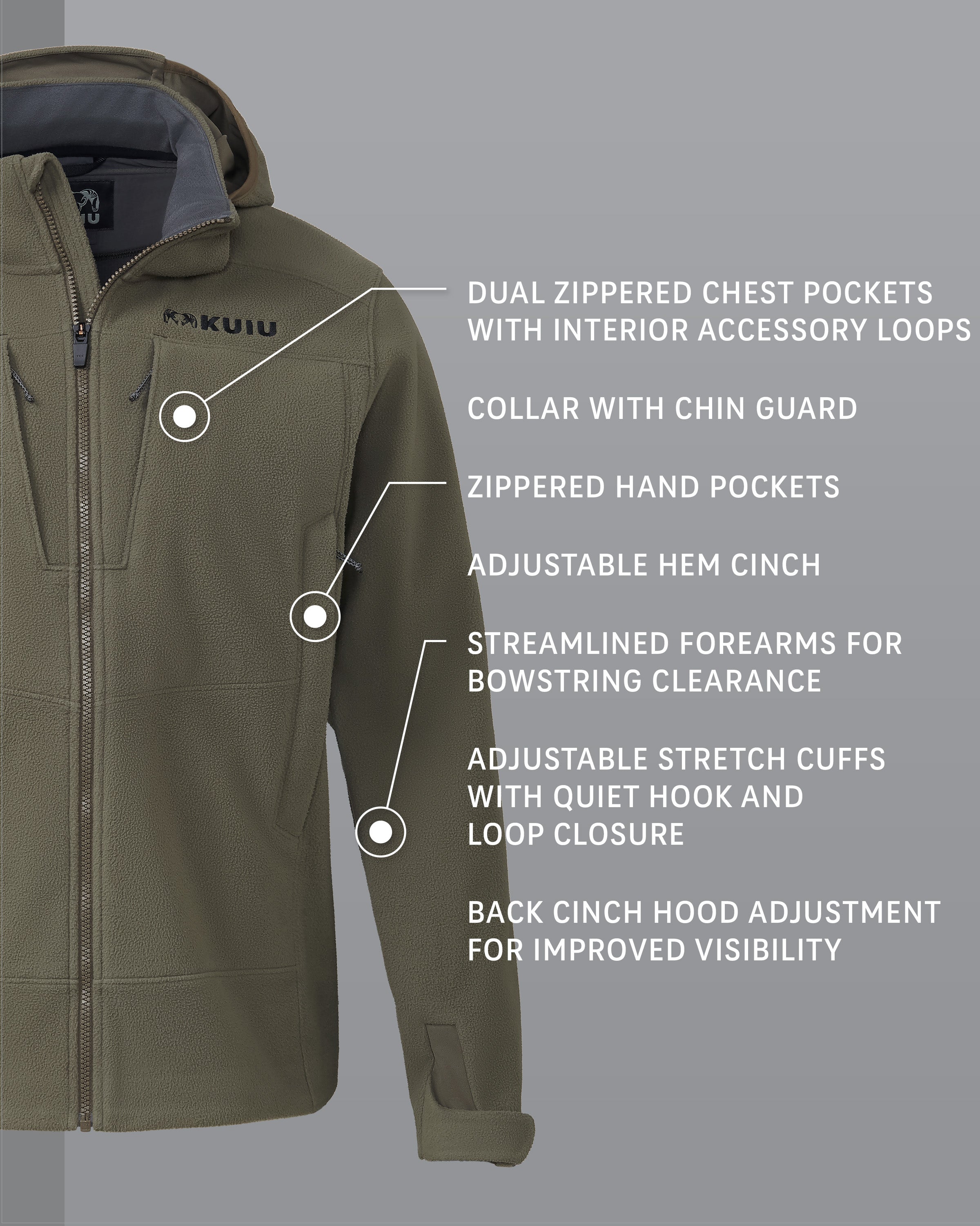 Alternative view of Outlet KUIU Proximity LT Hooded Jacket | Ash