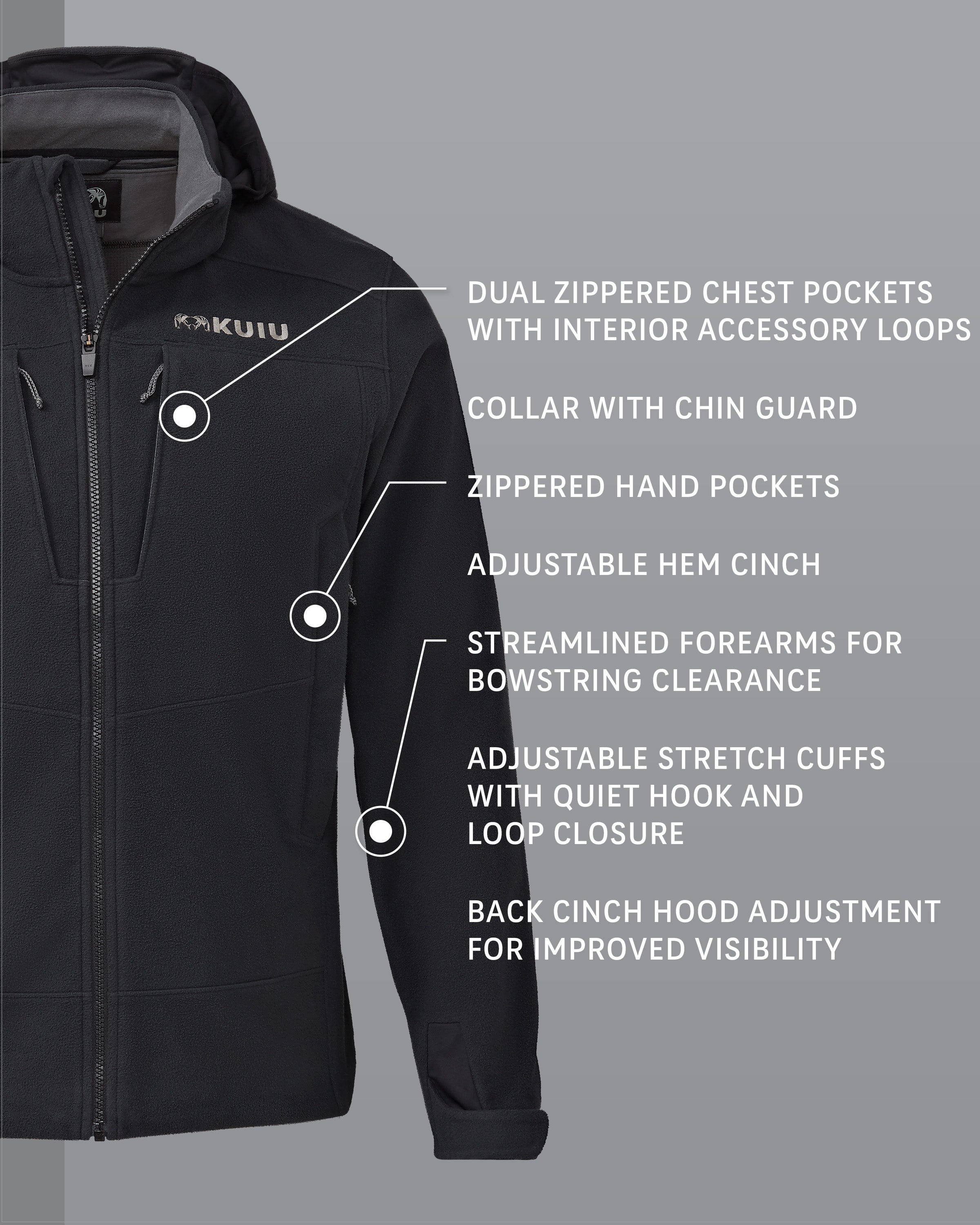 Alternative view of Outlet KUIU Proximity LT Hooded Jacket | Black