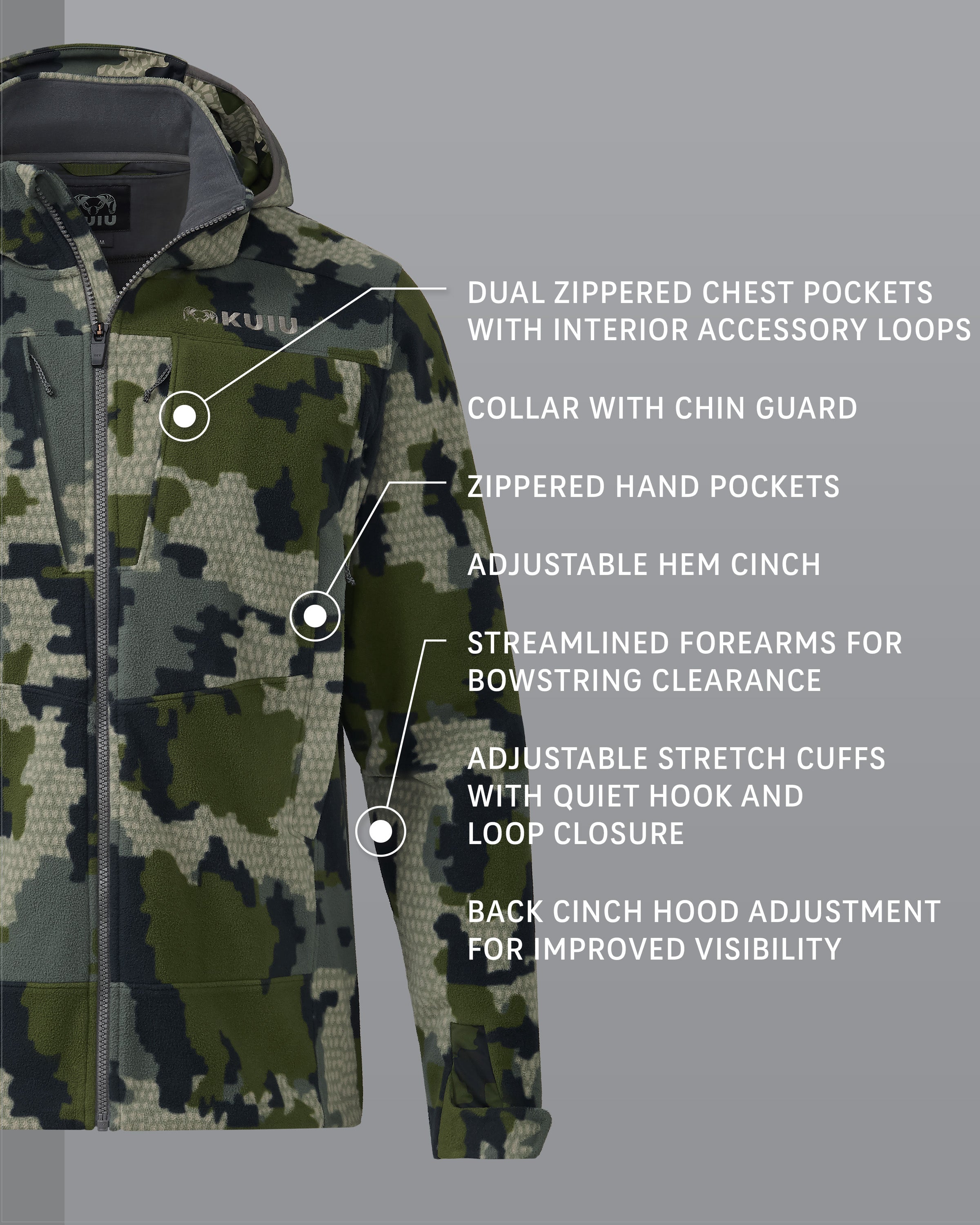 Alternative view of KUIU Proximity LT Hooded Jacket | Verde