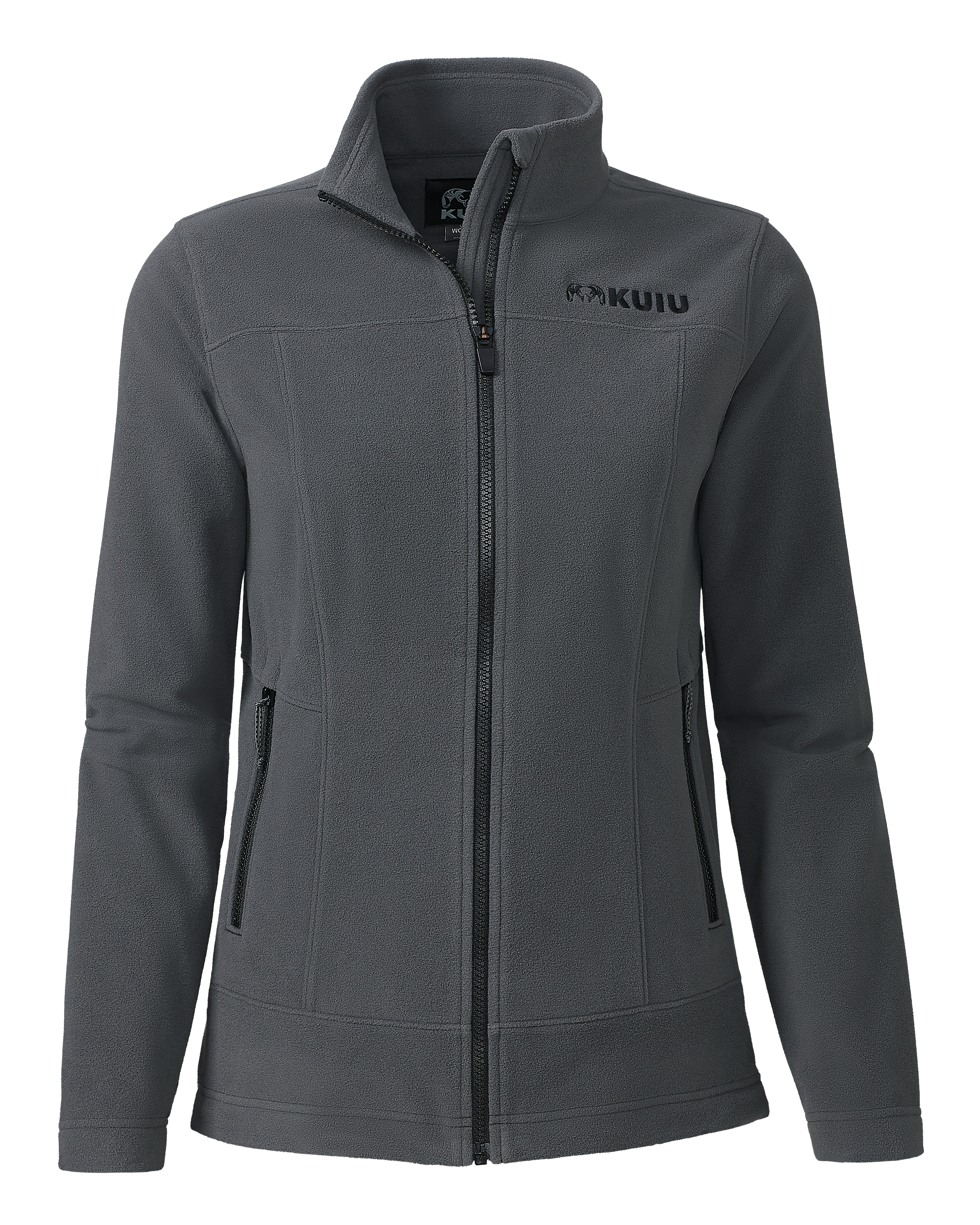 Women's Border Fleece Full Zip | Gunmetal