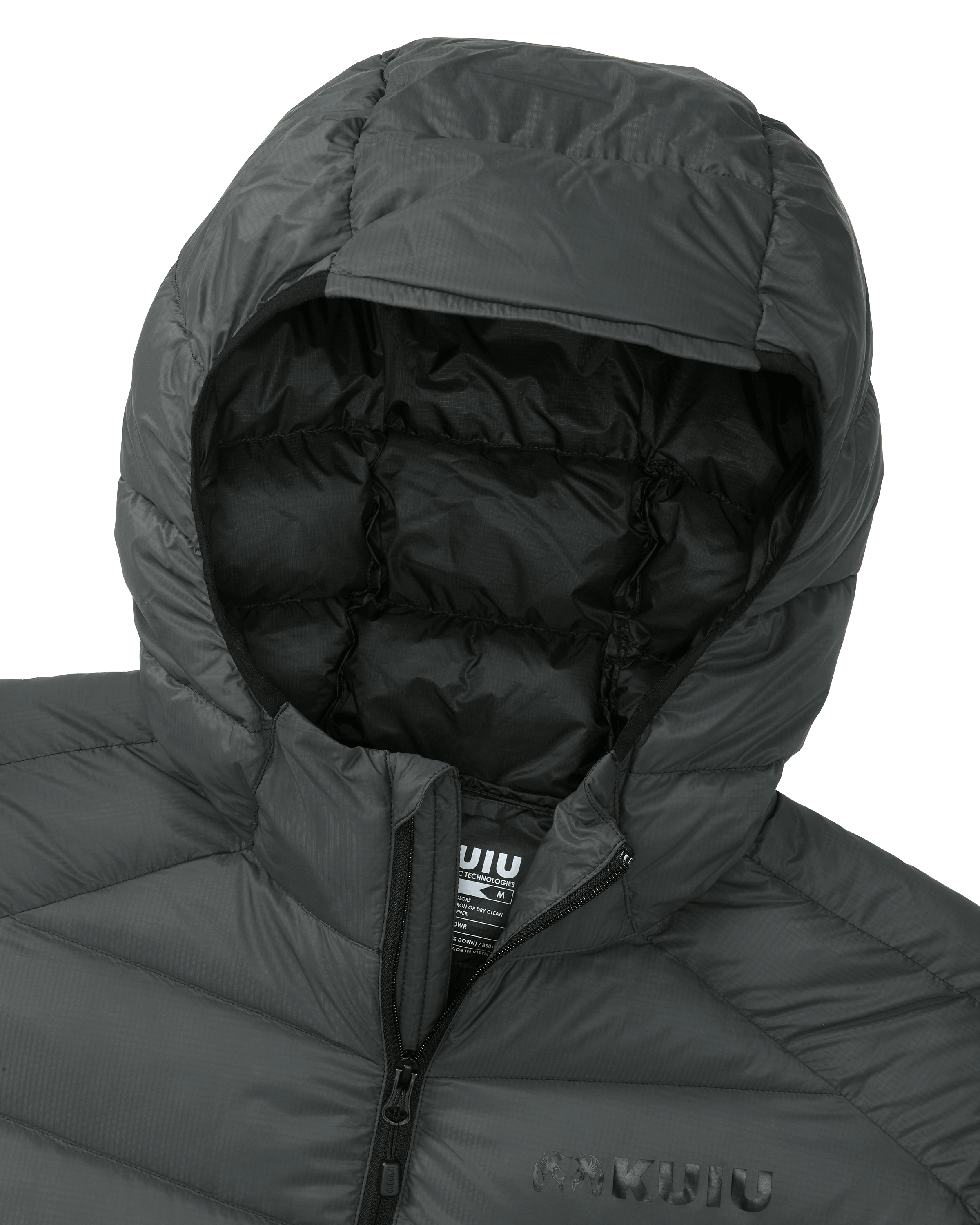 Outlet Women's Super Down LT Hooded Jacket | Gunmetal - Image 3