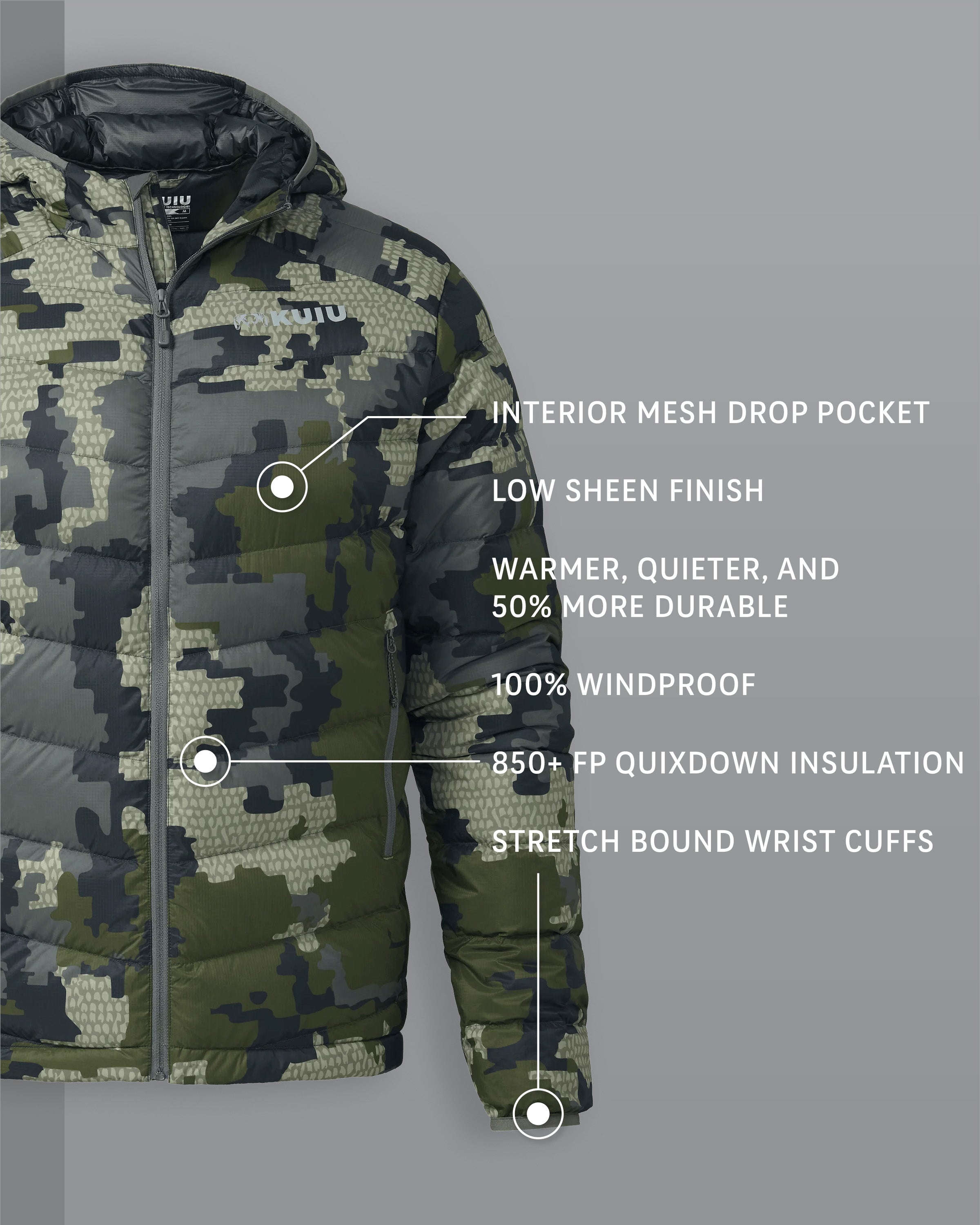 Alternative view of Super Down LT Hooded Jacket | Verde